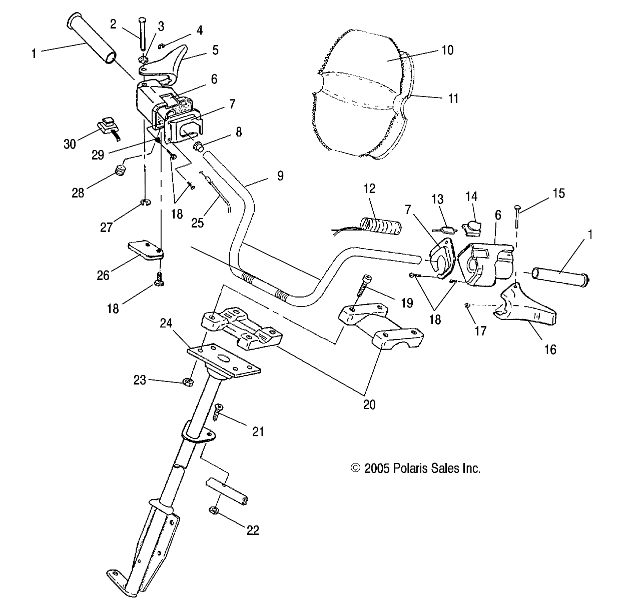 STEERING/HANDLEBAR - S06SU4BS (4997559755B02)