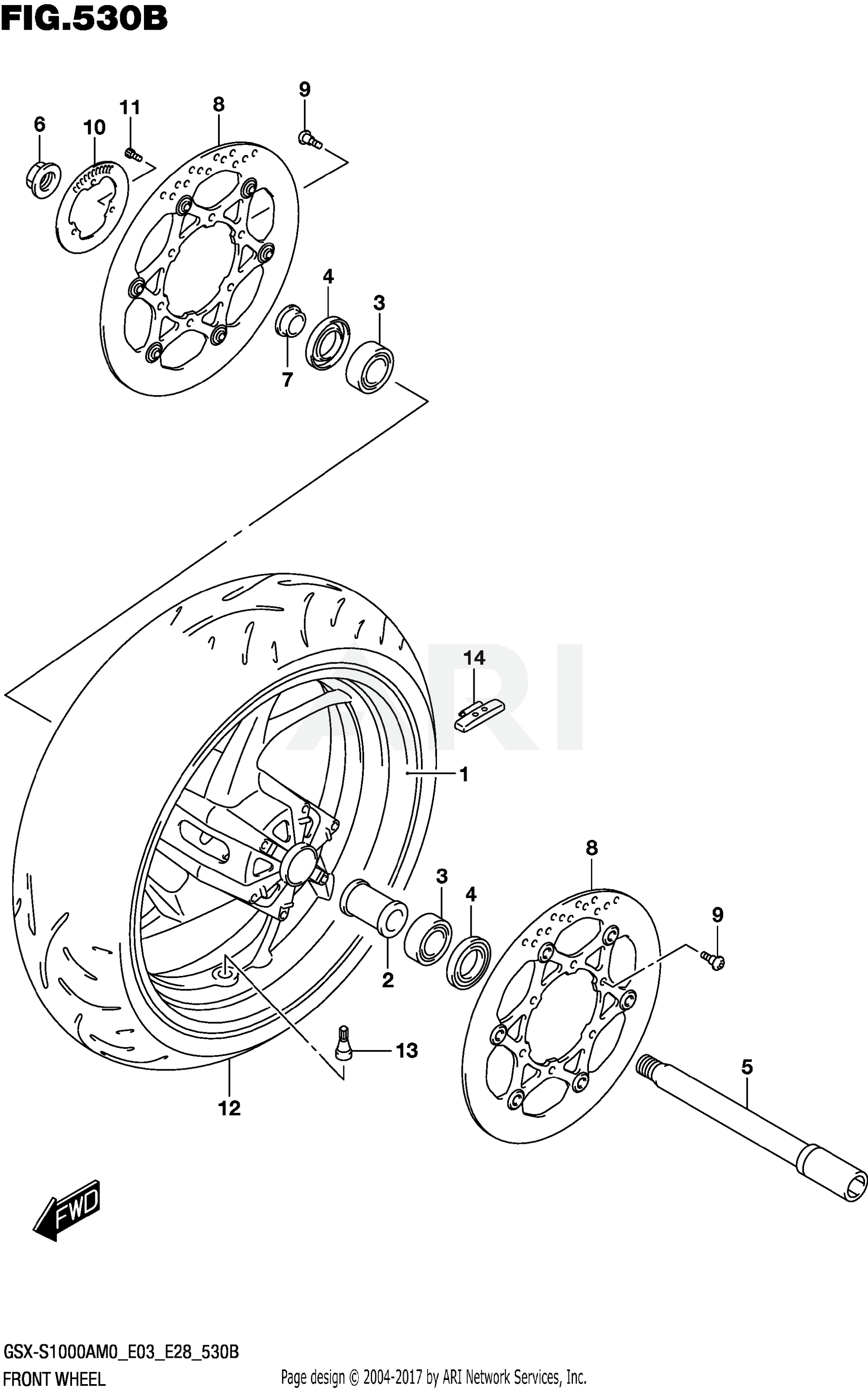 FRONT WHEEL (GSX-S1000A)