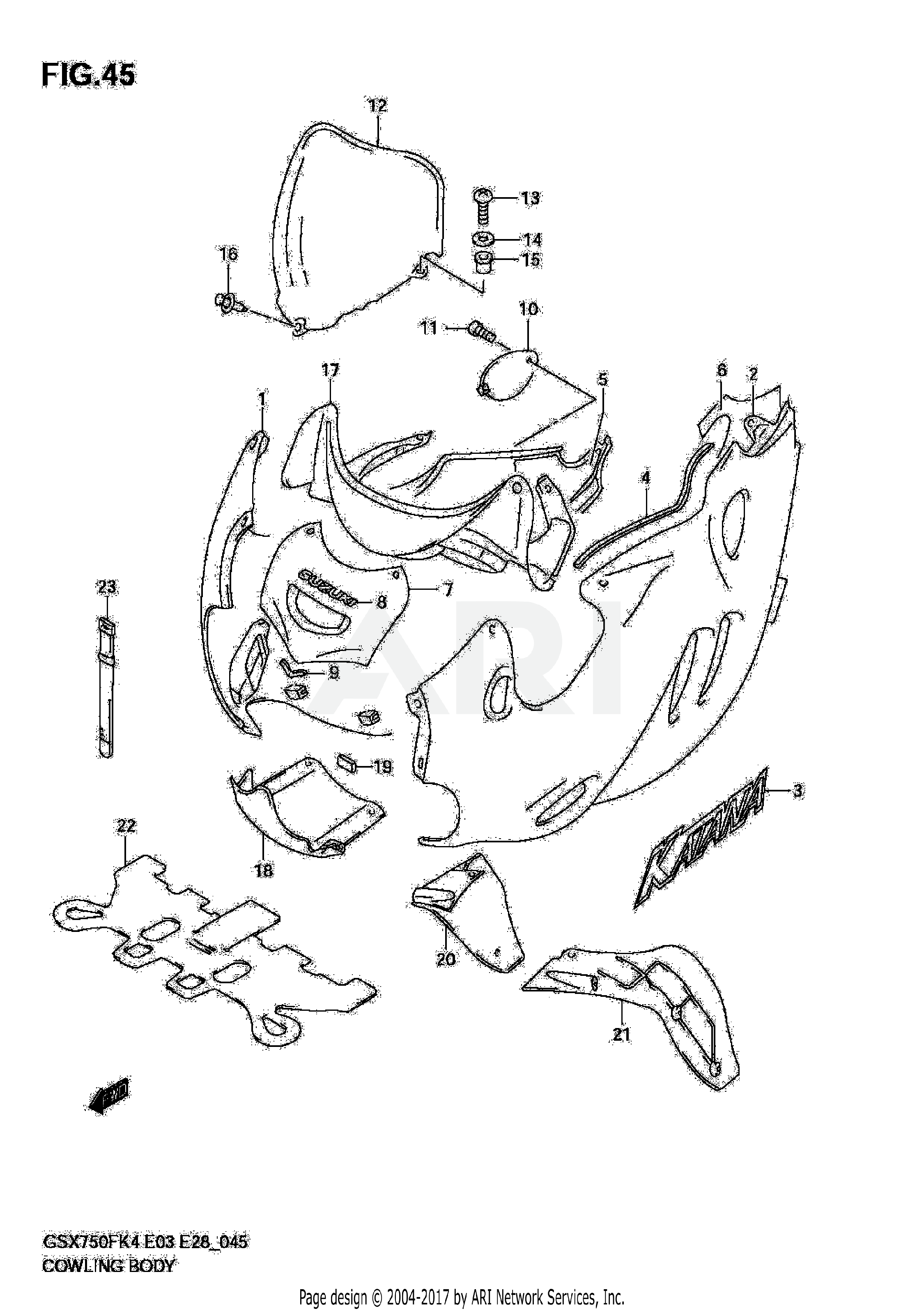 COWLING BODY (MODEL K4)