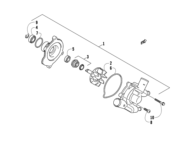 WATER PUMP ASSEMBLY