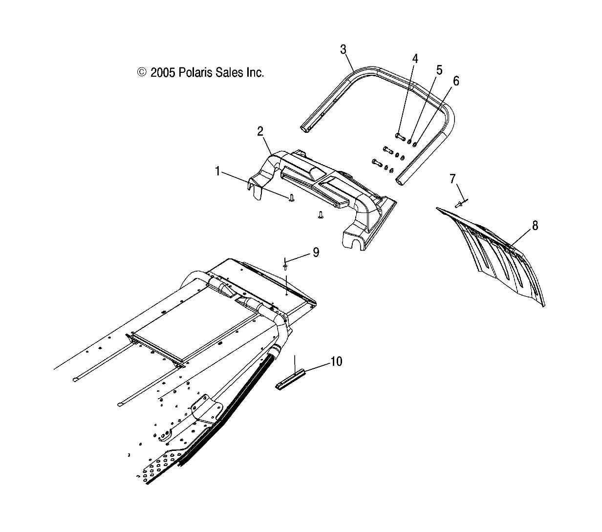 CHASSIS, REAR - S06PD7ES/FS (4997339733A04)