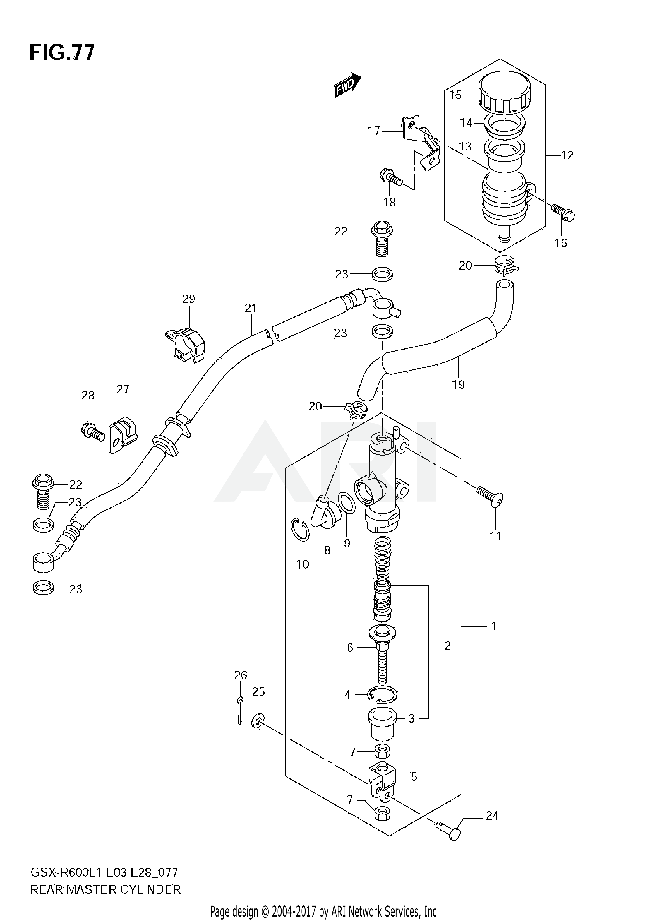 REAR MASTER CYLINDER