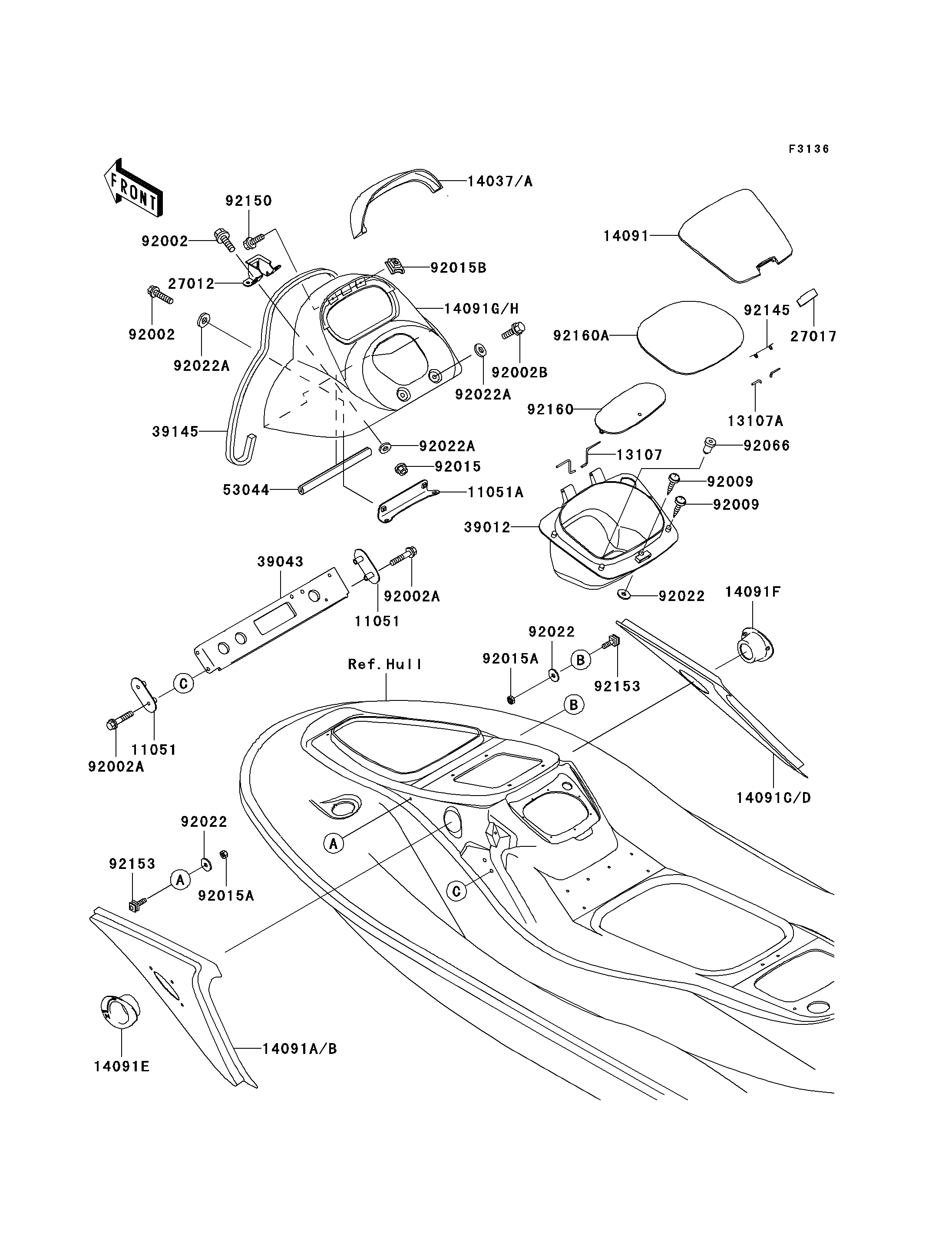 Hull Middle Fittings