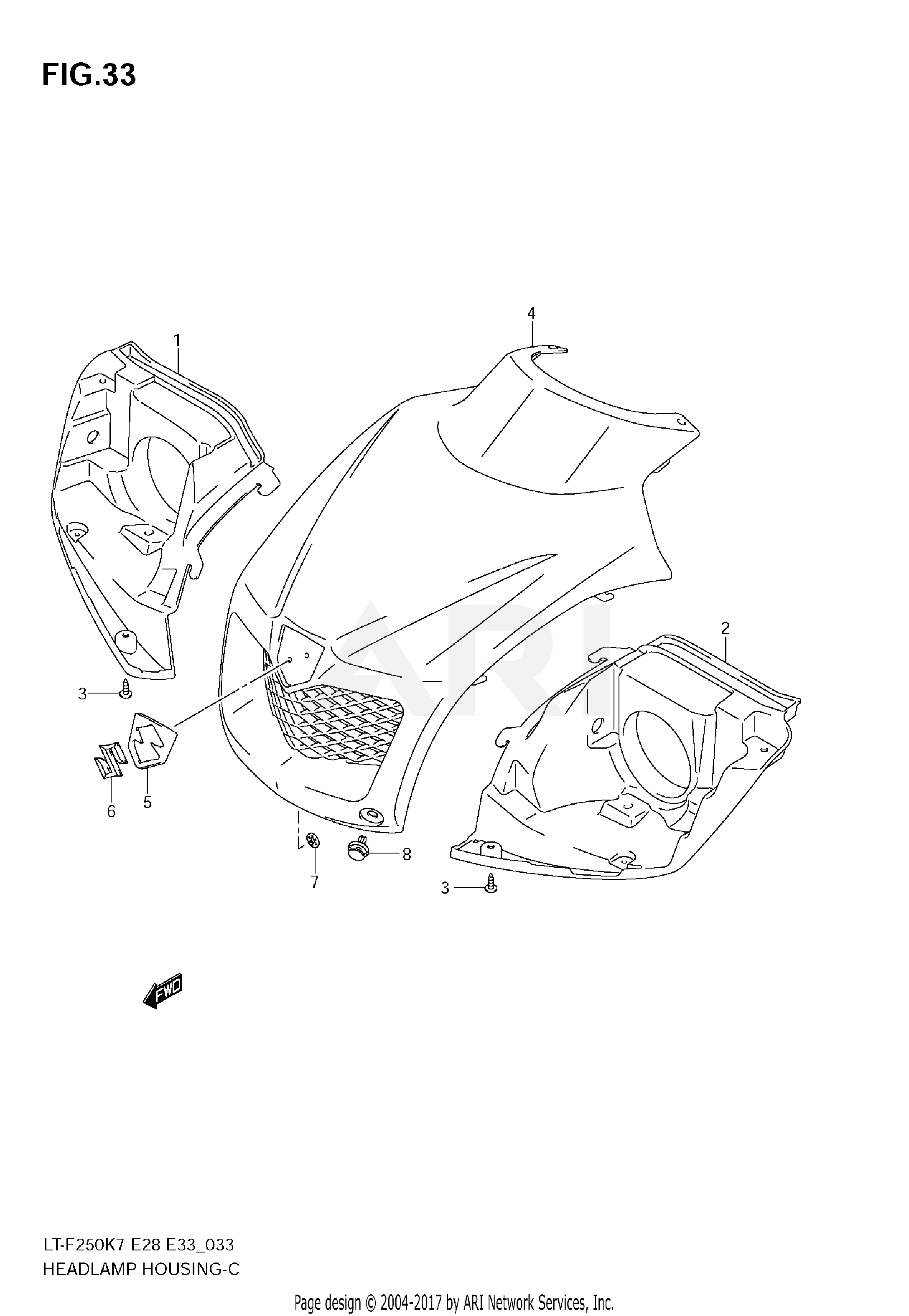 HEADLAMP HOUSING