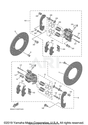 REAR BRAKE CALIPER