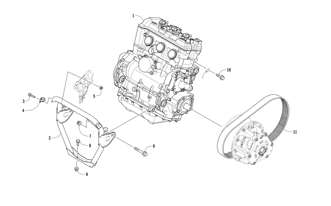 ENGINE AND RELATED PARTS