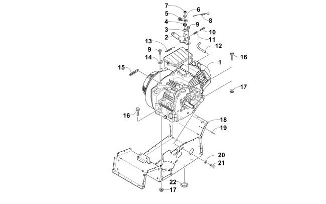 ENGINE AND RELATED PARTS