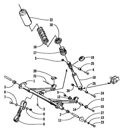 REAR SUSPENSION FRONT ARM ASSEMBLY