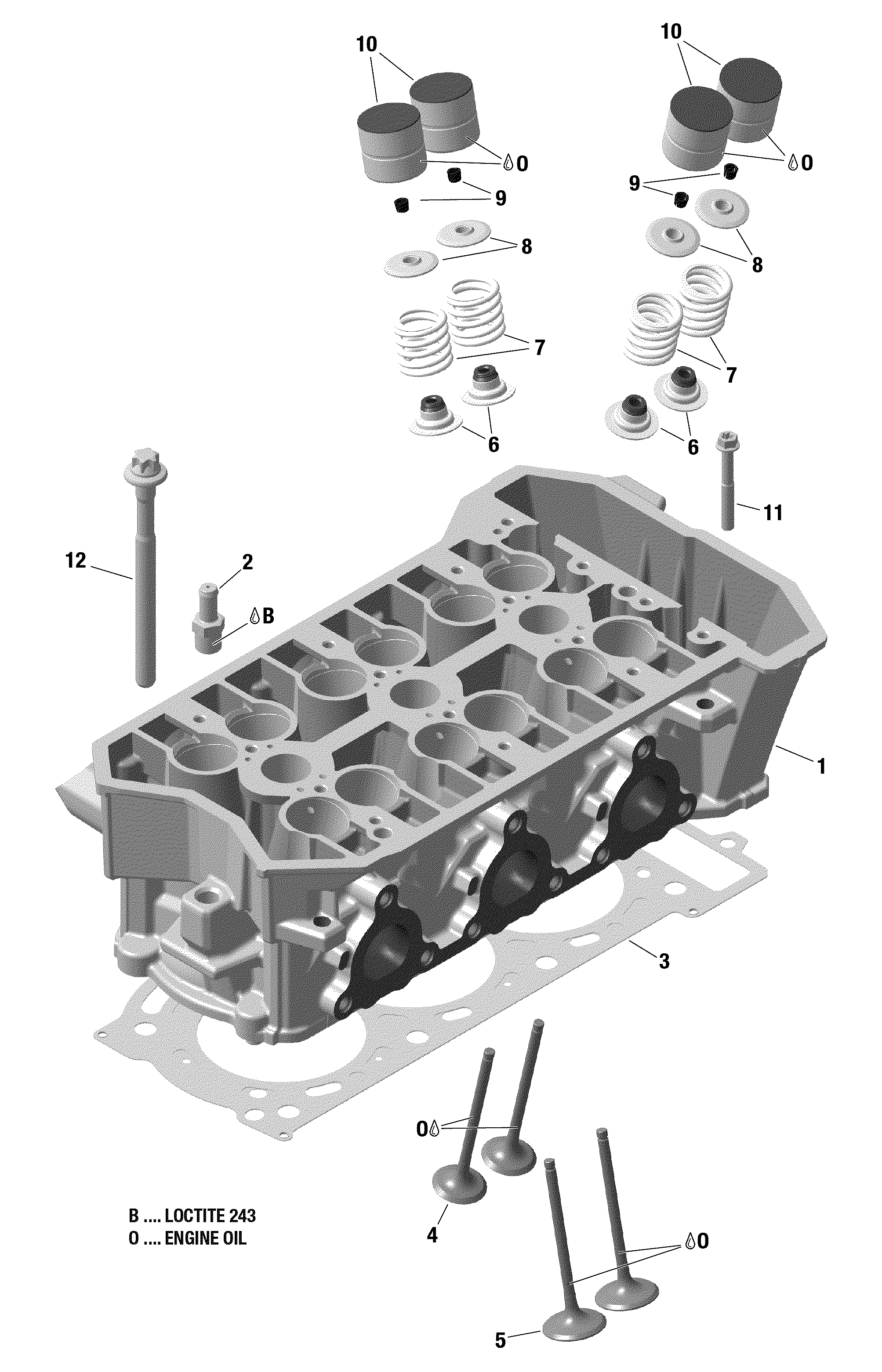 Engine - Cylinder Head - 900 ACE