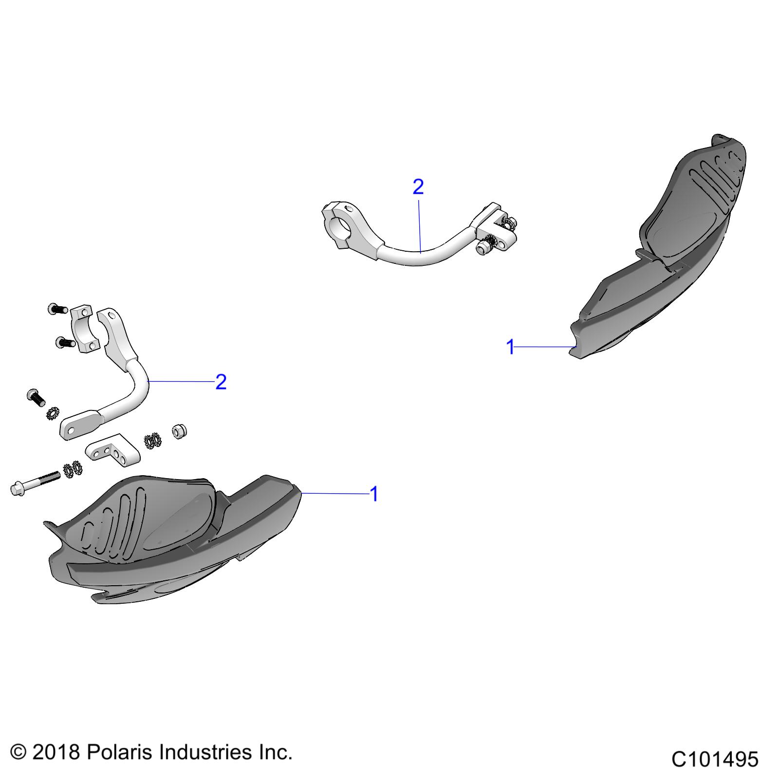 BODY, HANDGUARDS - A20SGE95AK (C101495)