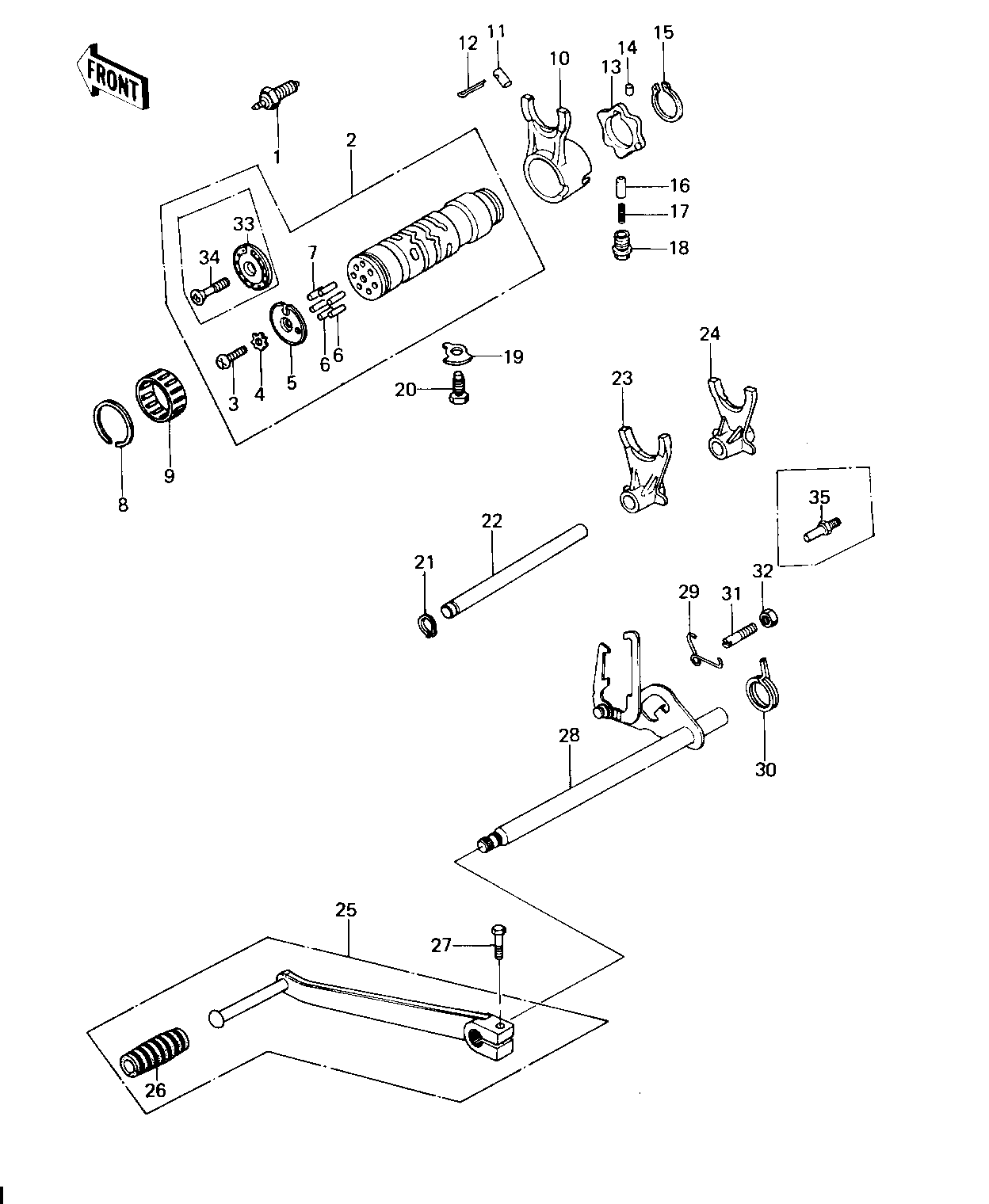 GEAR CHANGE MECHANISM