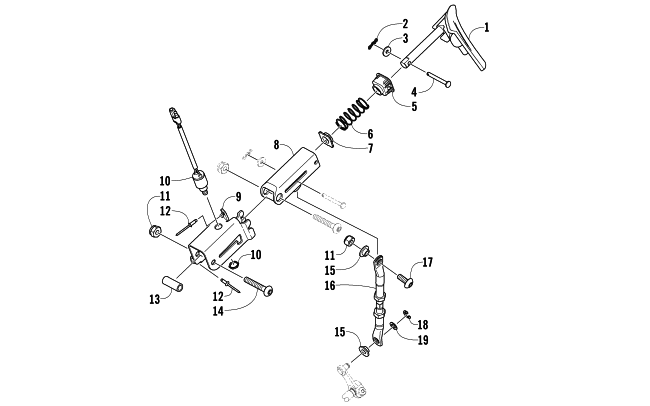 REVERSE SHIFT LEVER ASSEMBLY