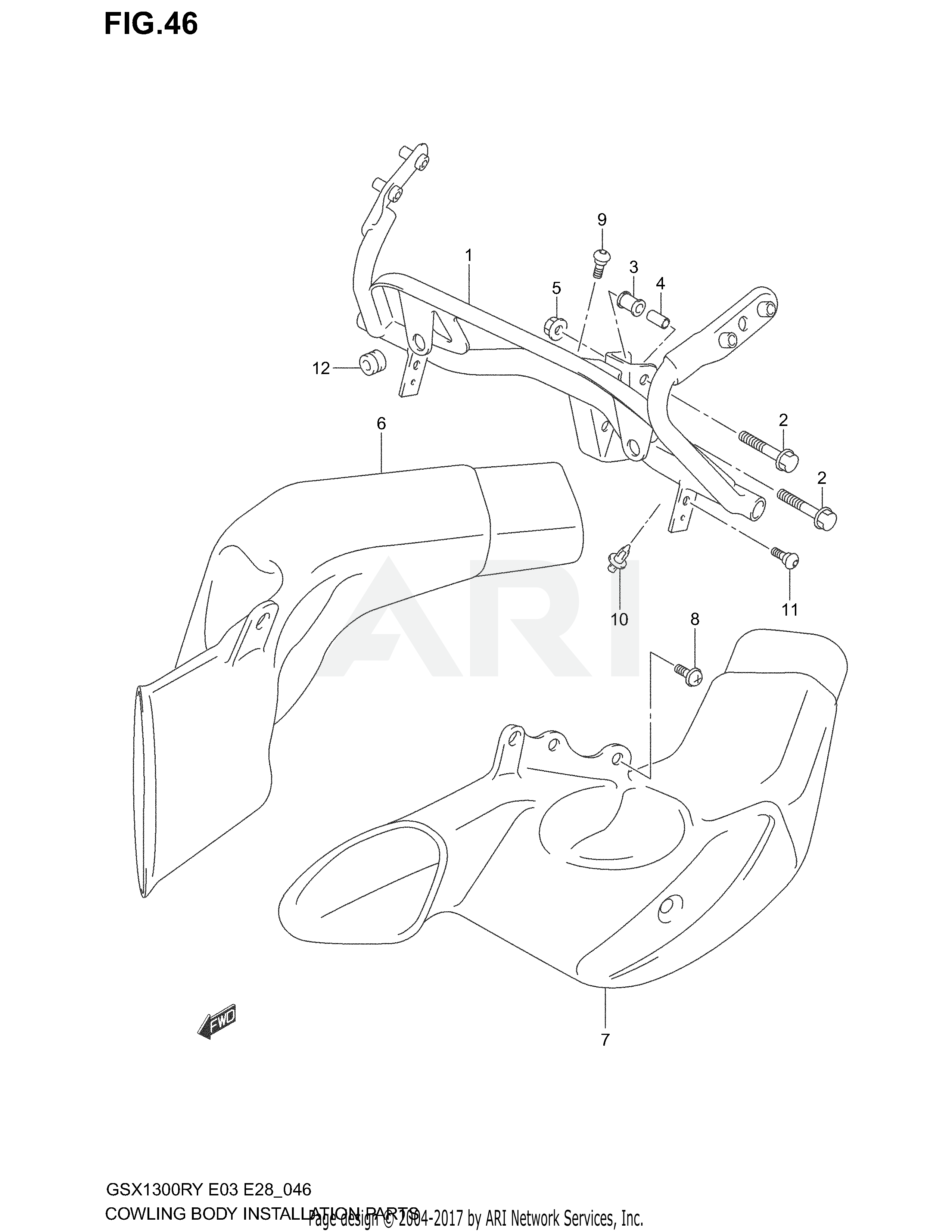 COWL BODY INSTALLATION PARTS