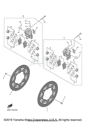 FRONT BRAKE CALIPER