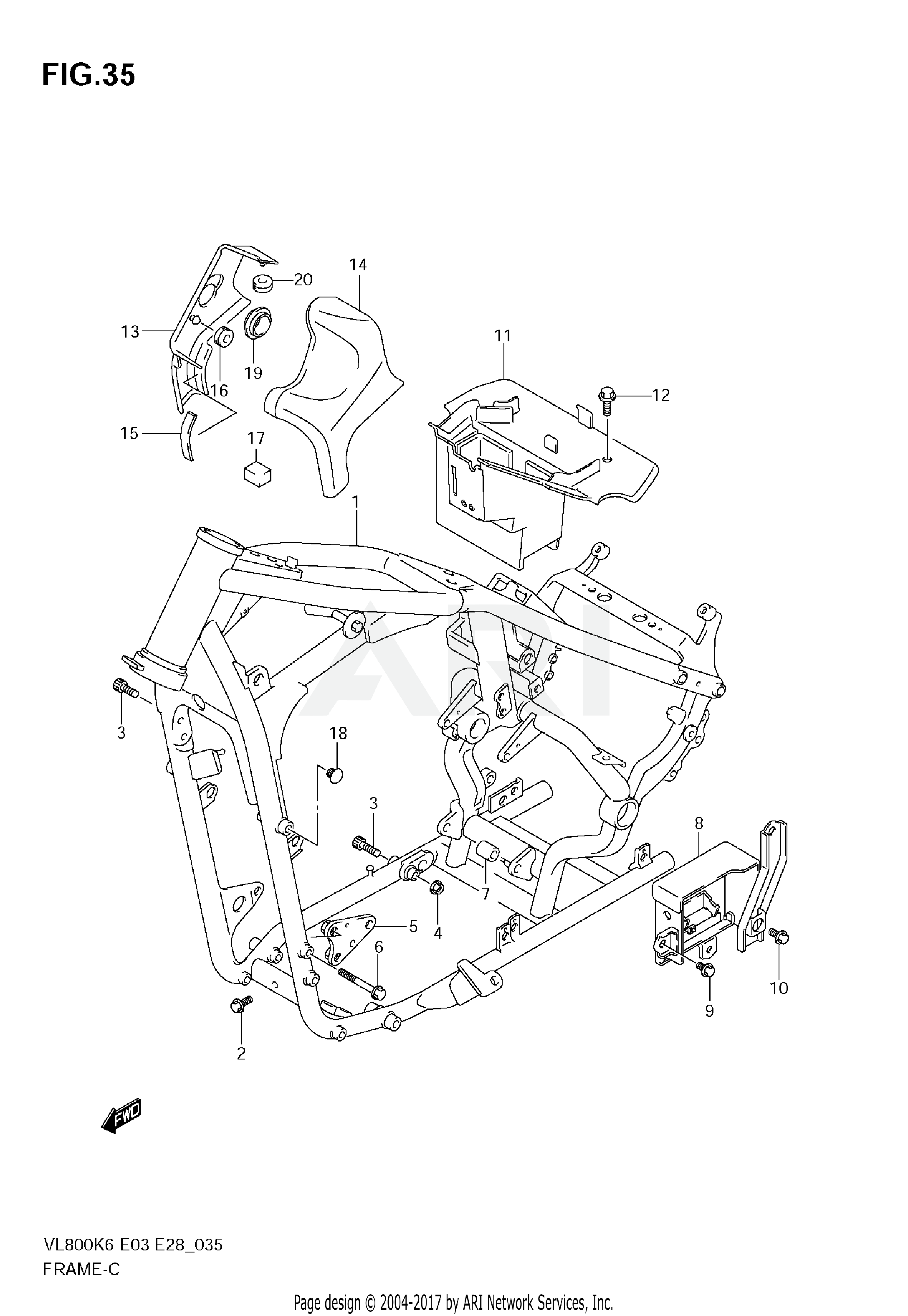 FRAME (MODEL K6/K7/K8)