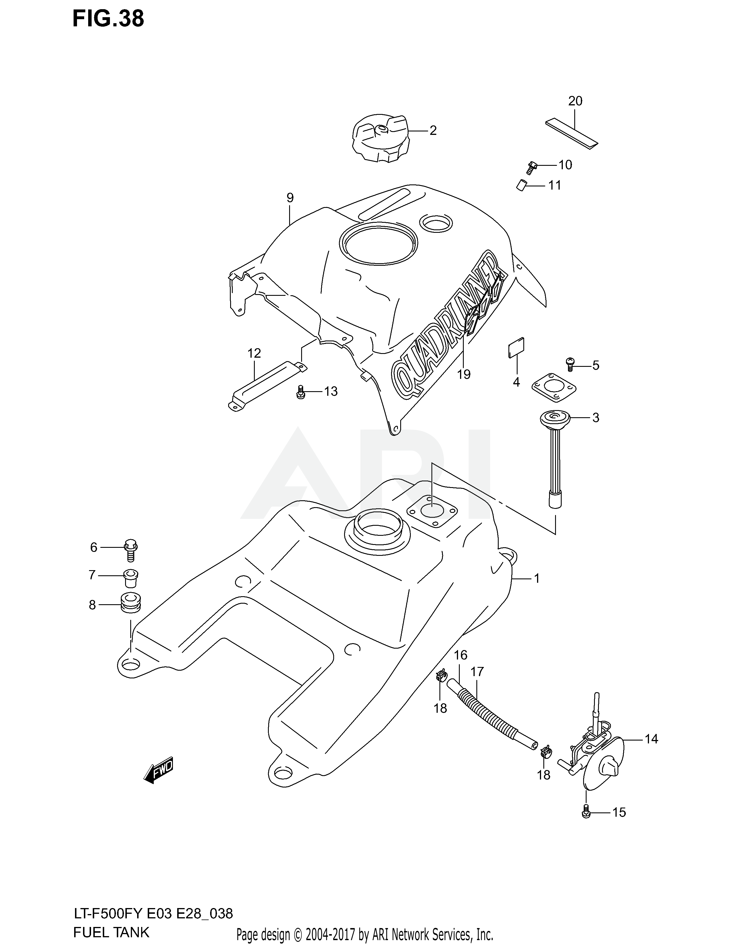 FUEL TANK (MODEL W)