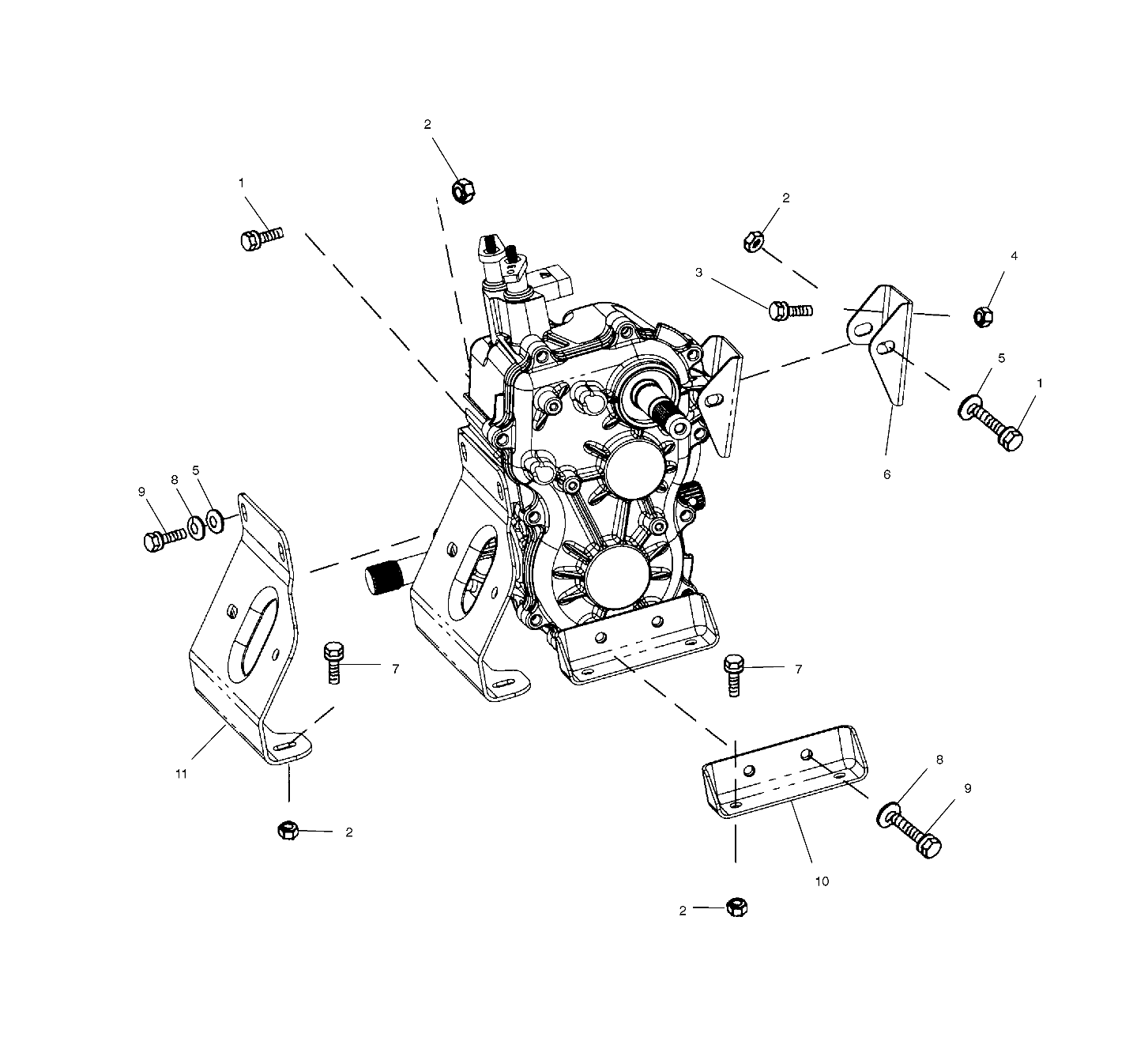 TRANSMISSION MOUNTING - A01CD50AA (4964196419D005)