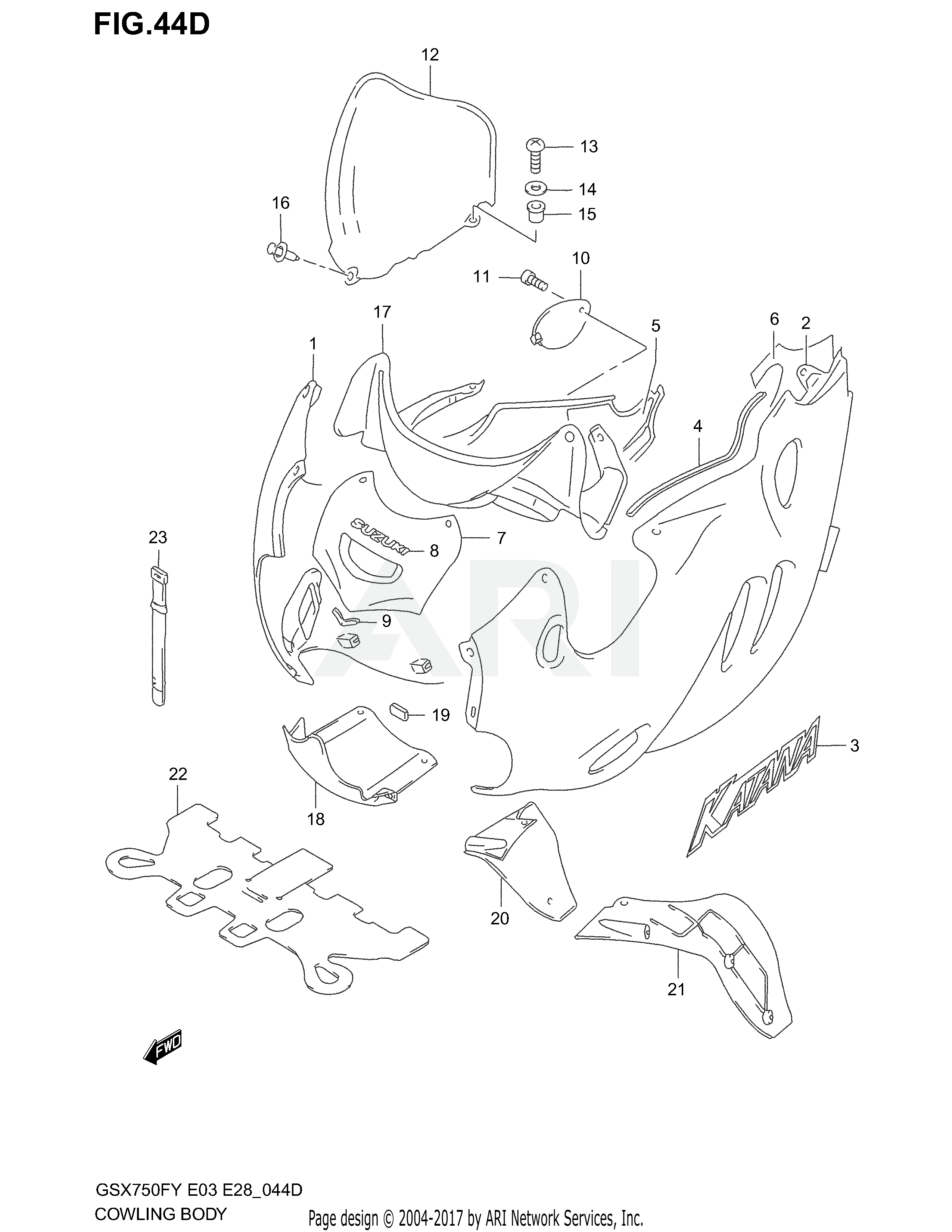 COWLING BODY (MODEL K2)