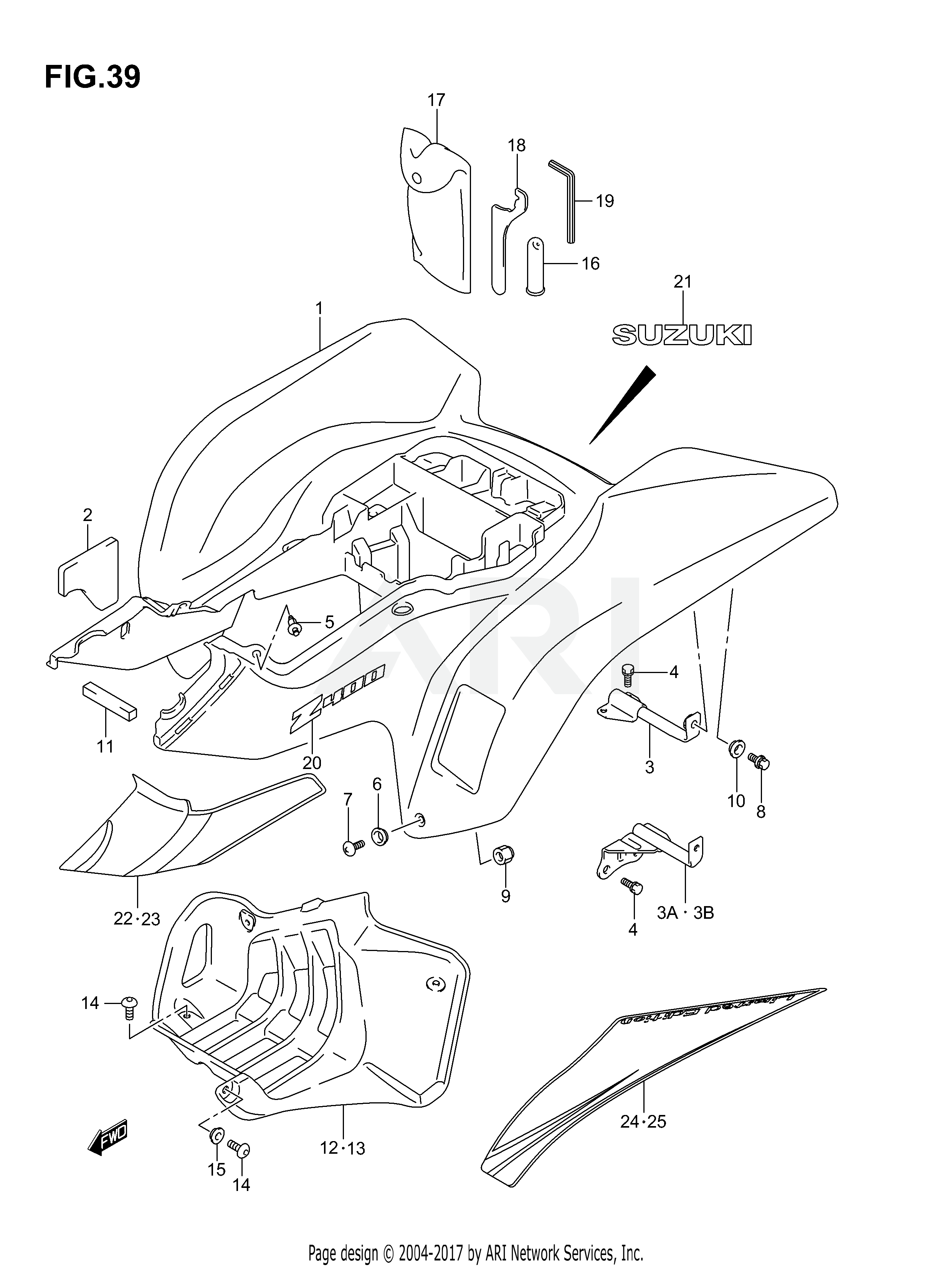 REAR FENDER (MODEL K3/K4)