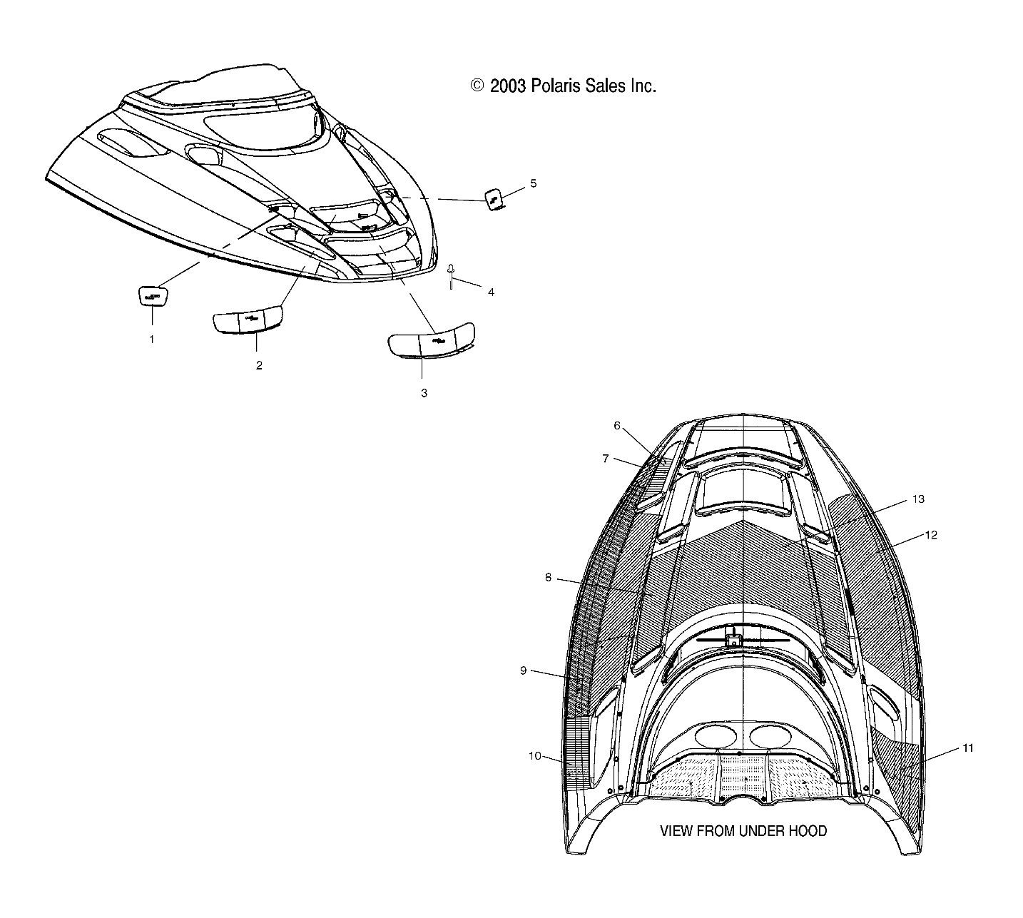 HOOD FOAM/FOIL - S04ND5BS (4988358835A10)