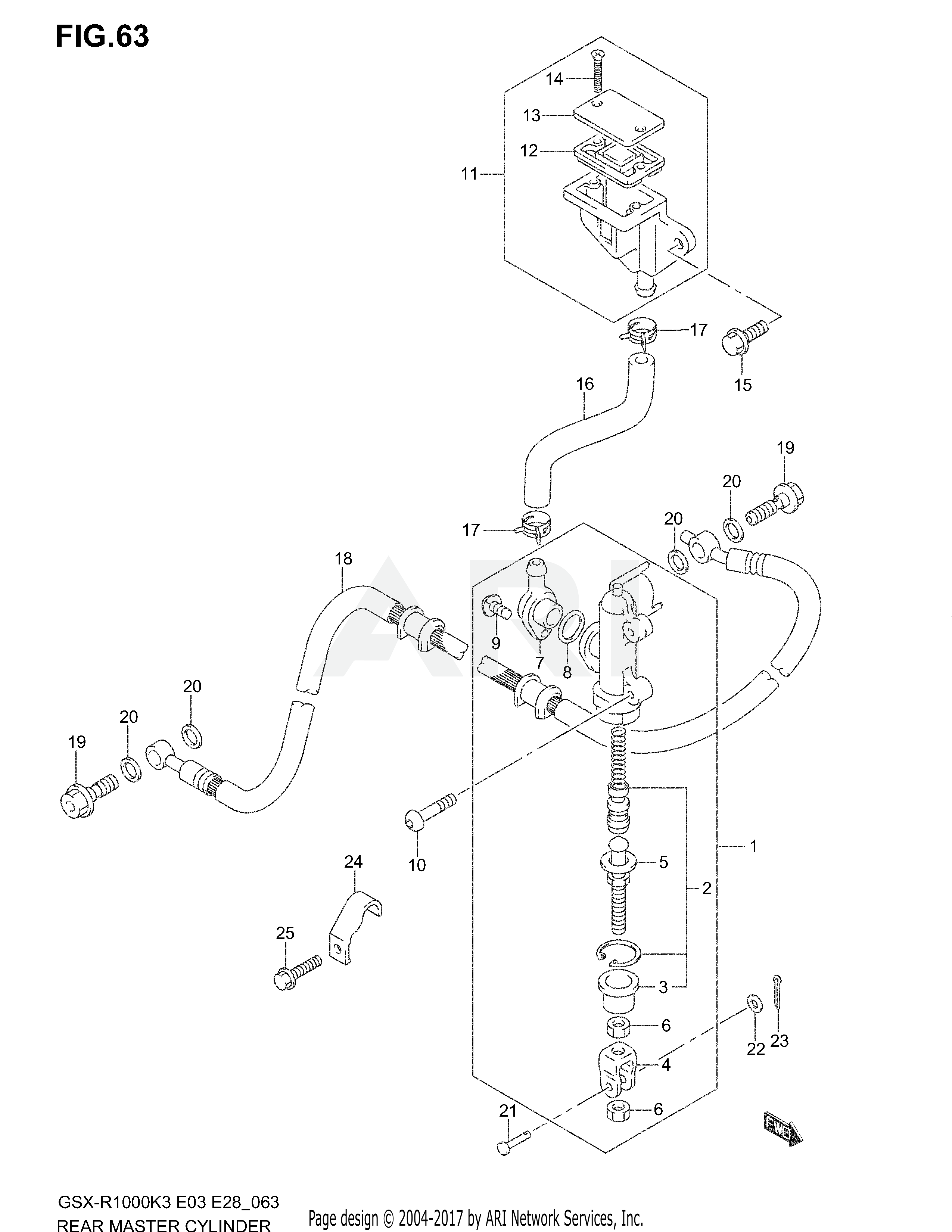 REAR MASTER CYLINDER