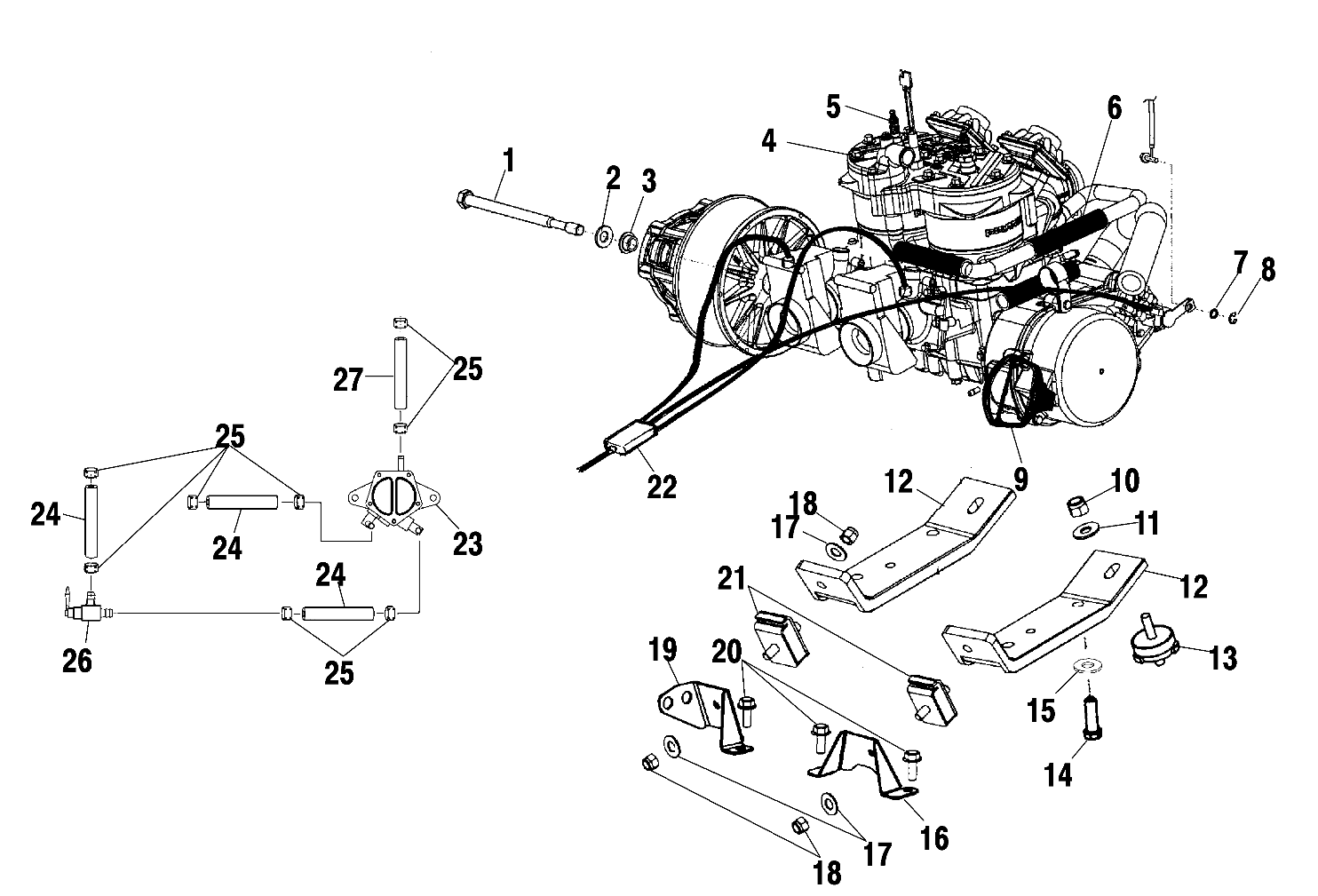 ENGINE MOUNTING - S02NK7CS/CSA (4969546954C04)