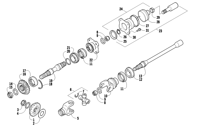 SECONDARY DRIVE ASSEMBLY