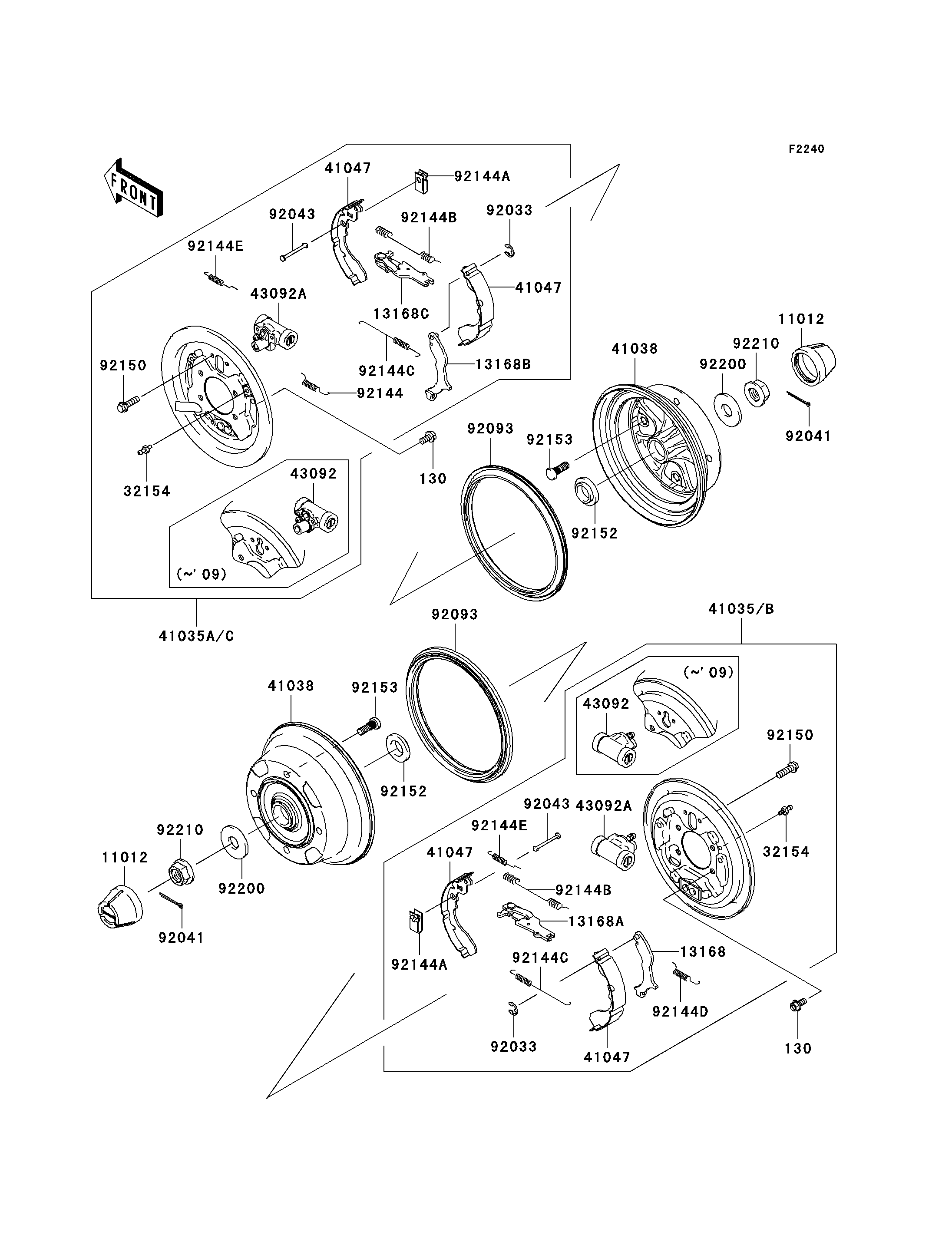 Rear Hubs/Brakes