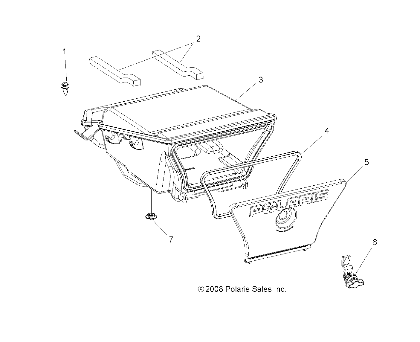 BODY, REAR STORAGE BOX - A11MB46FZ (49ATVSTORAGERR09SP500)