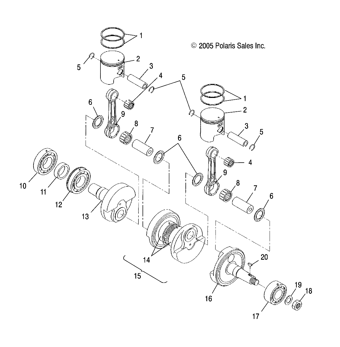 PISTON and CRANKSHAFT - S06ND5BS (4997219721C06)