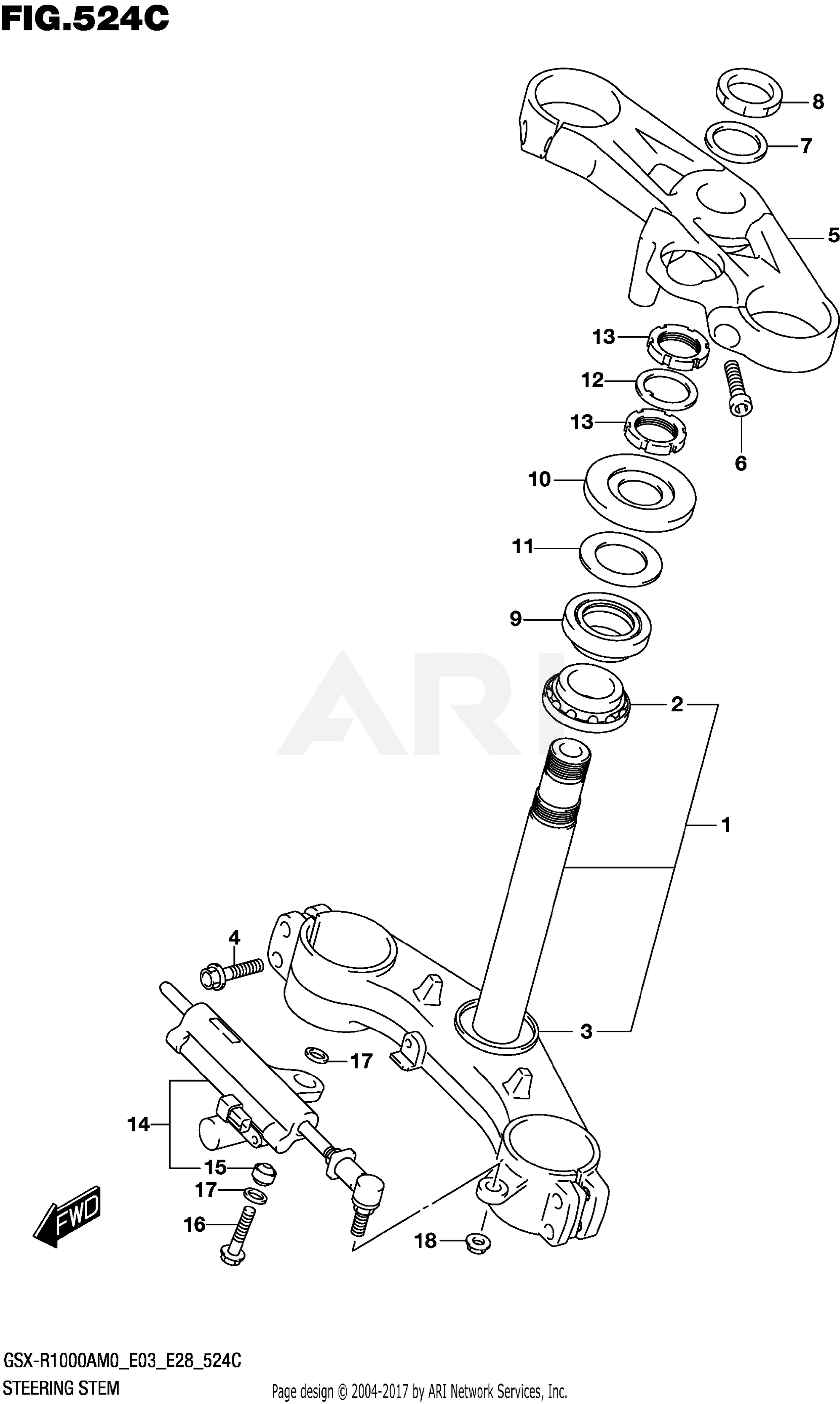 STEERING STEM (GSX-R1000RZA)