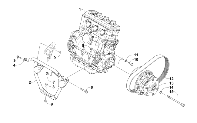 ENGINE AND RELATED PARTS