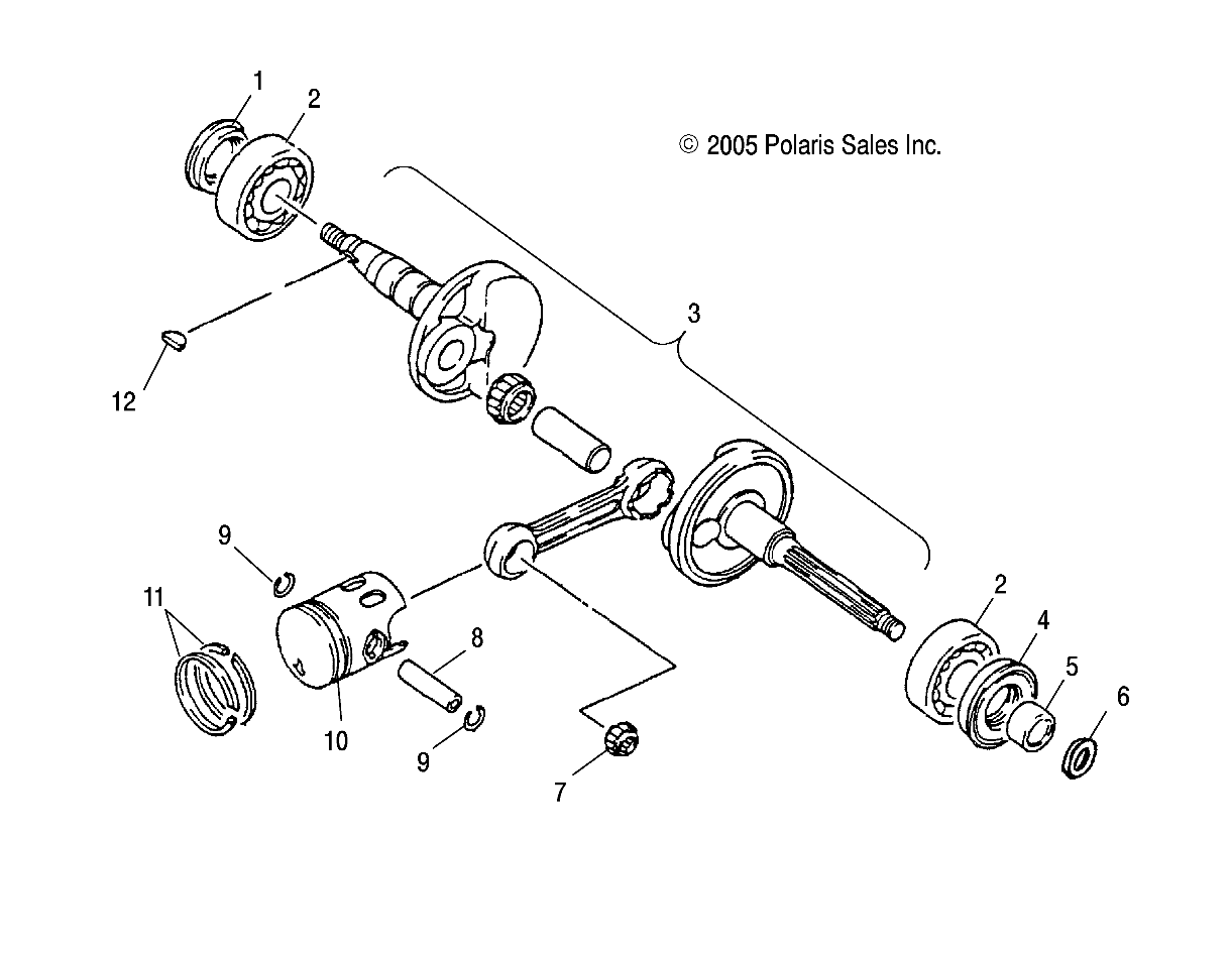 CRANKSHAFT - A05FA09CA/CB/CC (4999202399920239A04)