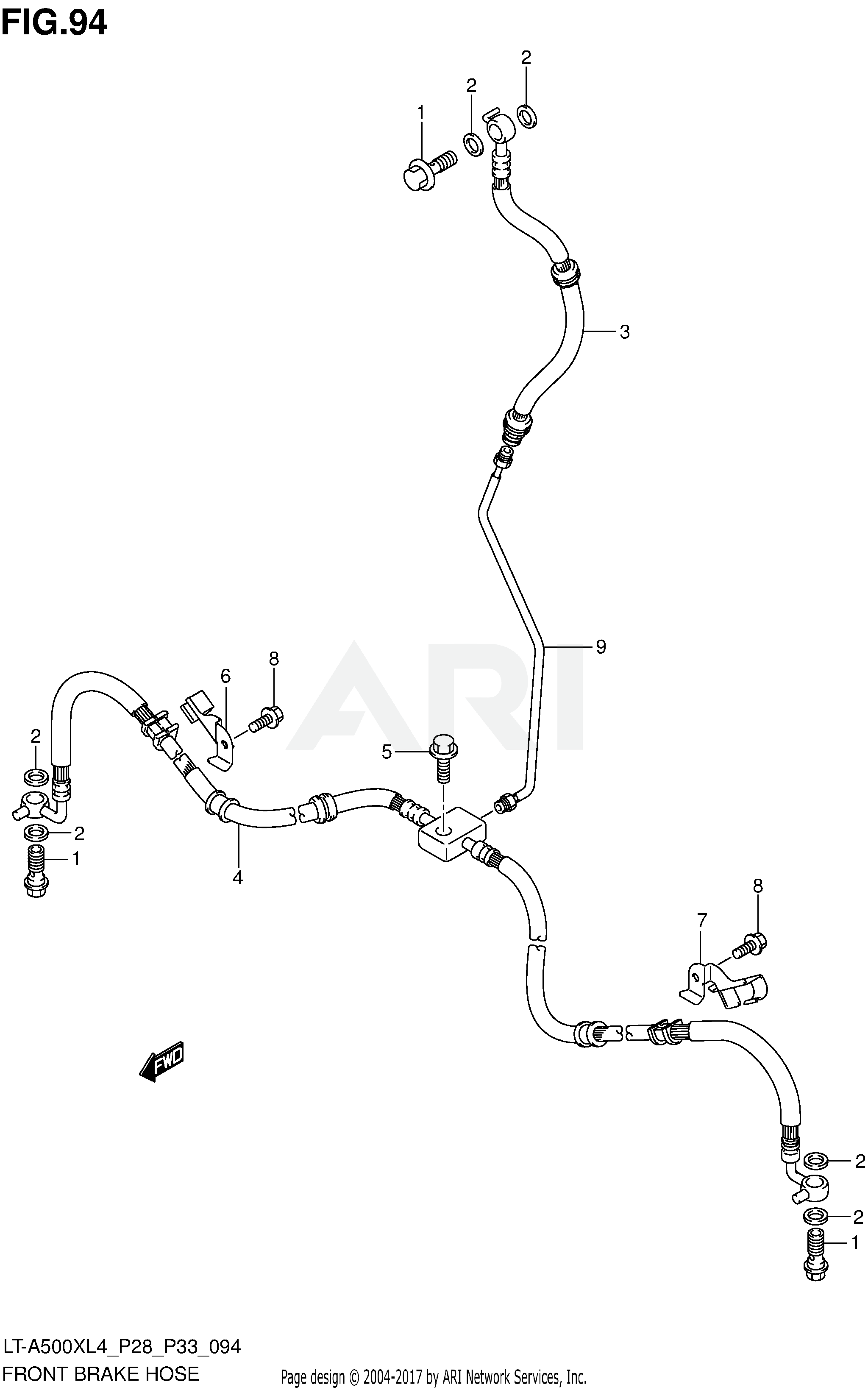 FRONT BRAKE HOSE