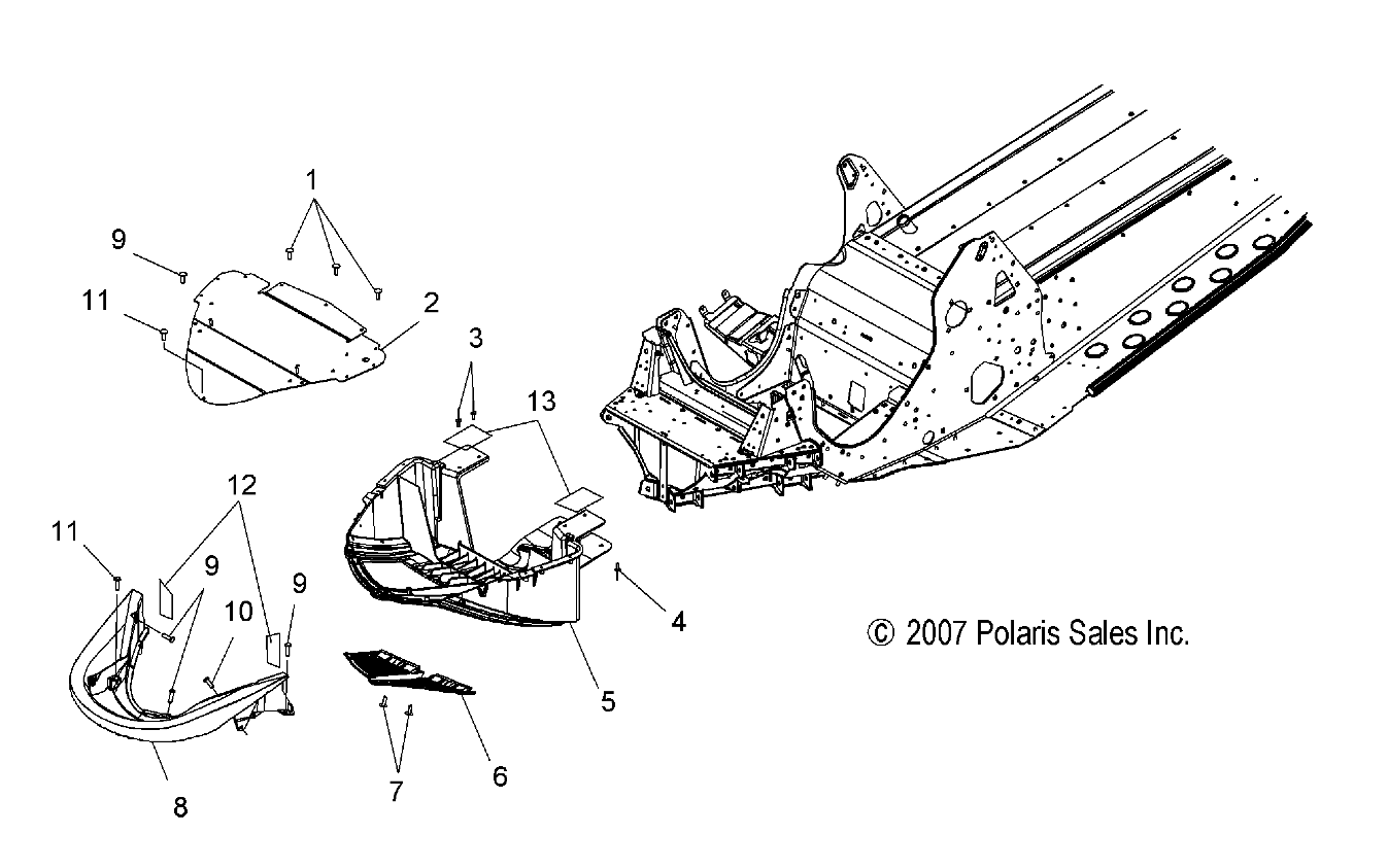 BODY, NOSEPAN and FRONT BUMPER - S08PB8ES/EE (49SNOWBUMPER08800IQ)