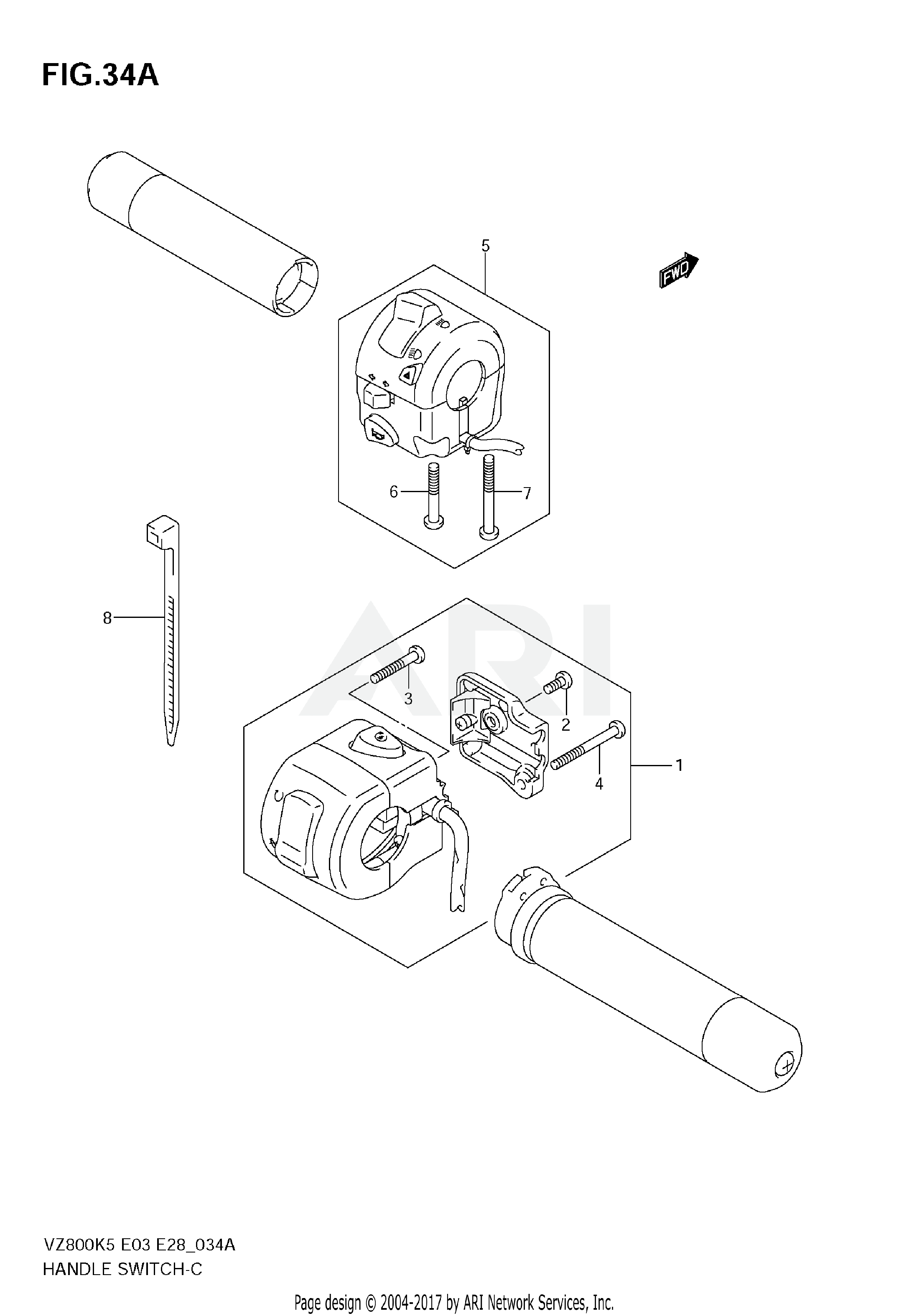 HANDLE SWITCH (MODEL K7/K8/K9)