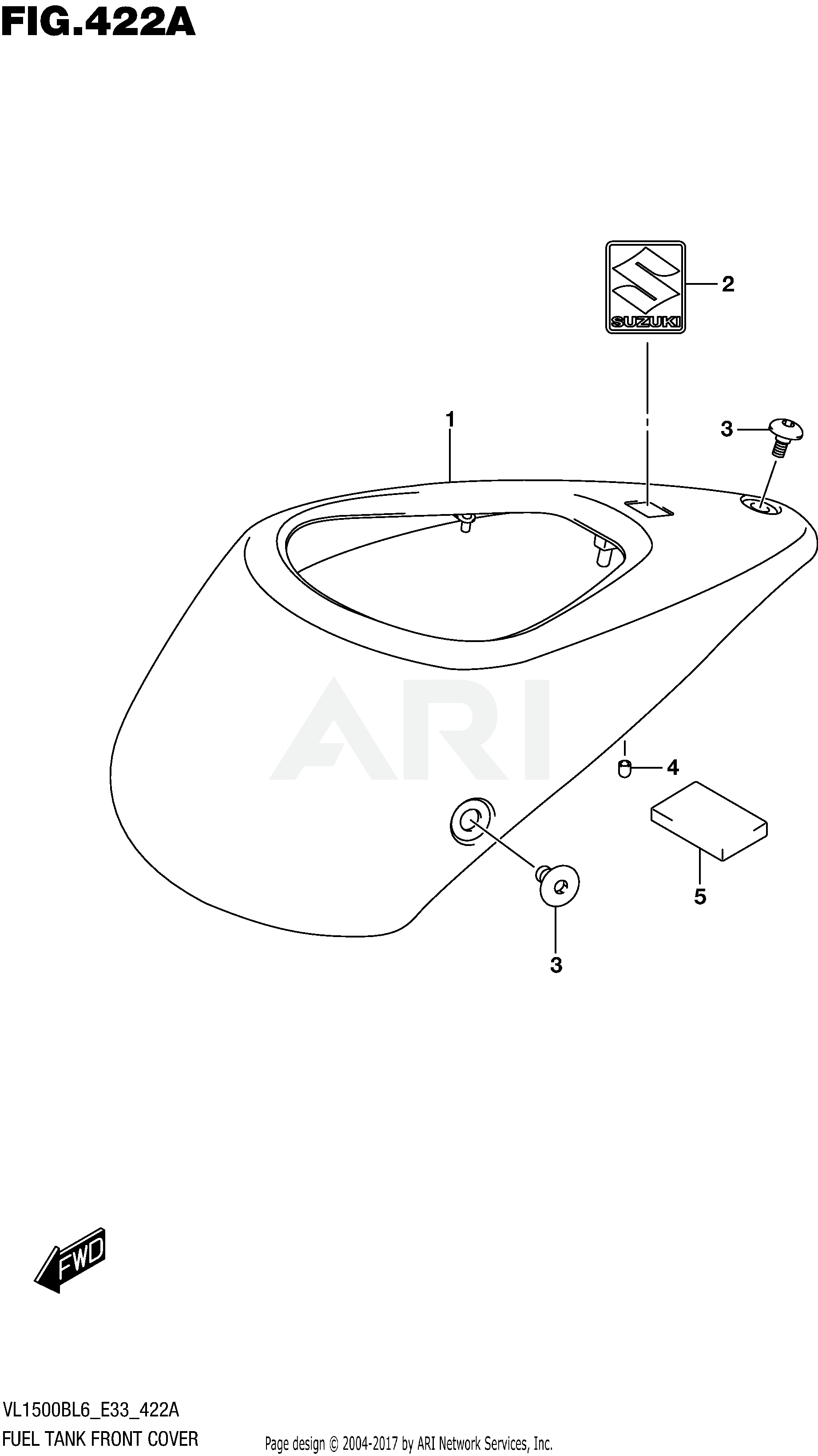 FUEL TANK FRONT COVER