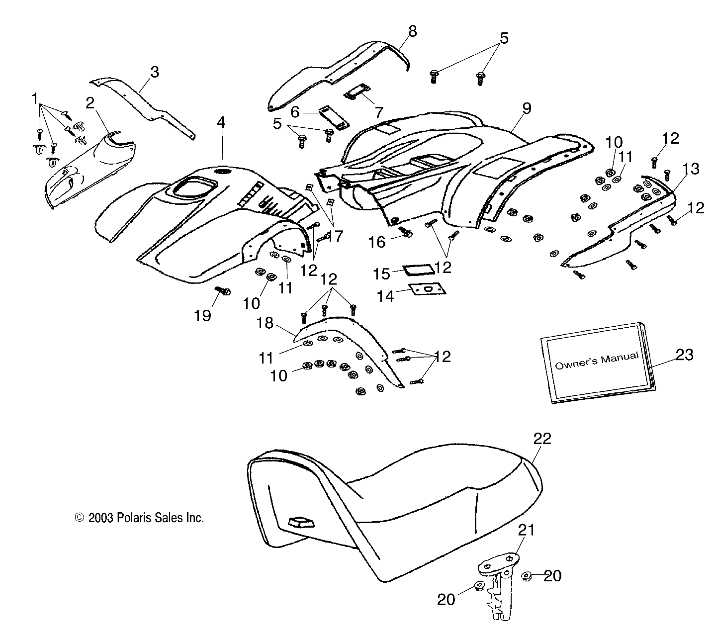 CAB/SEAT - A04FA09CA/CB (4987808780B04)