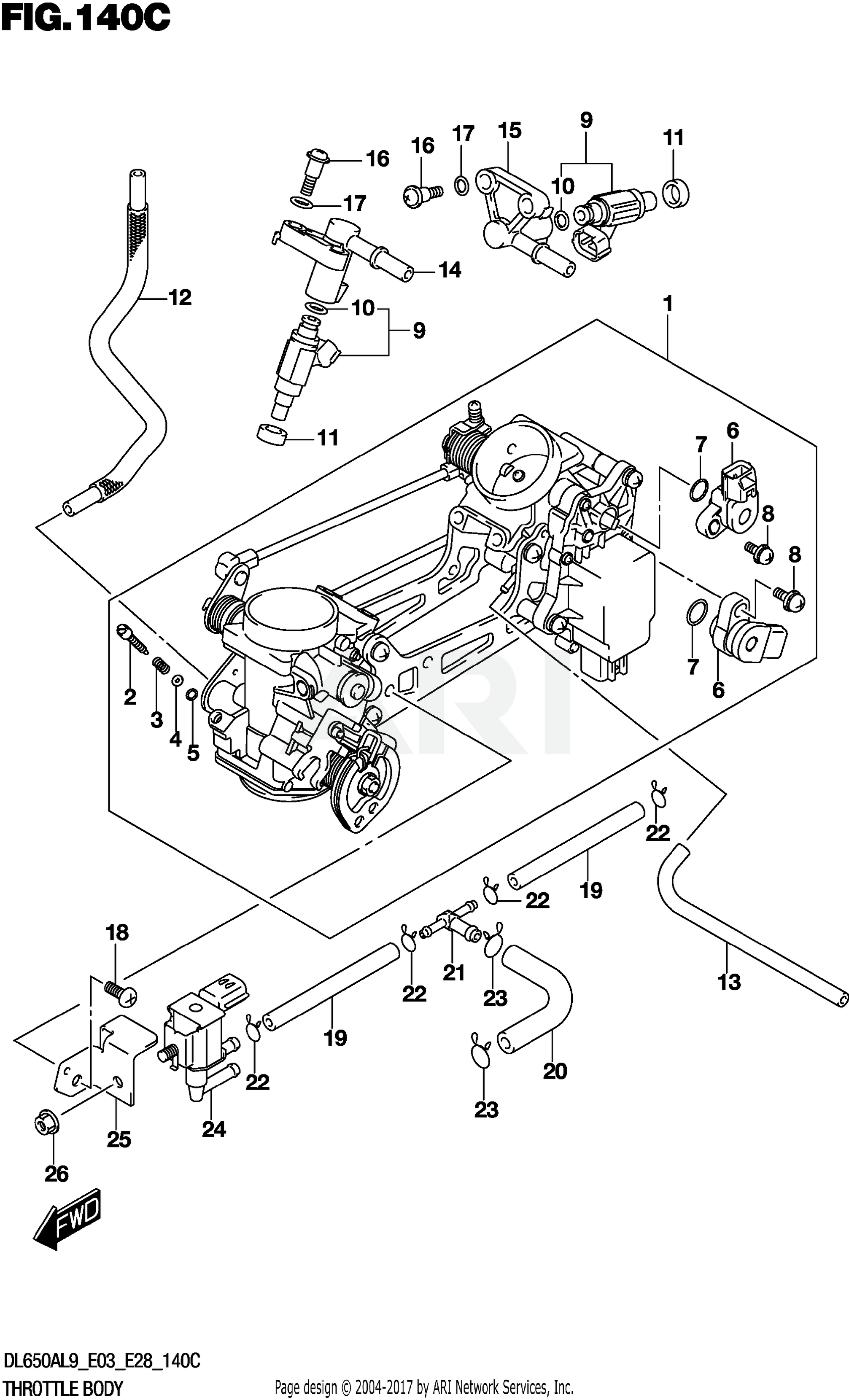 THROTTLE BODY (E33)