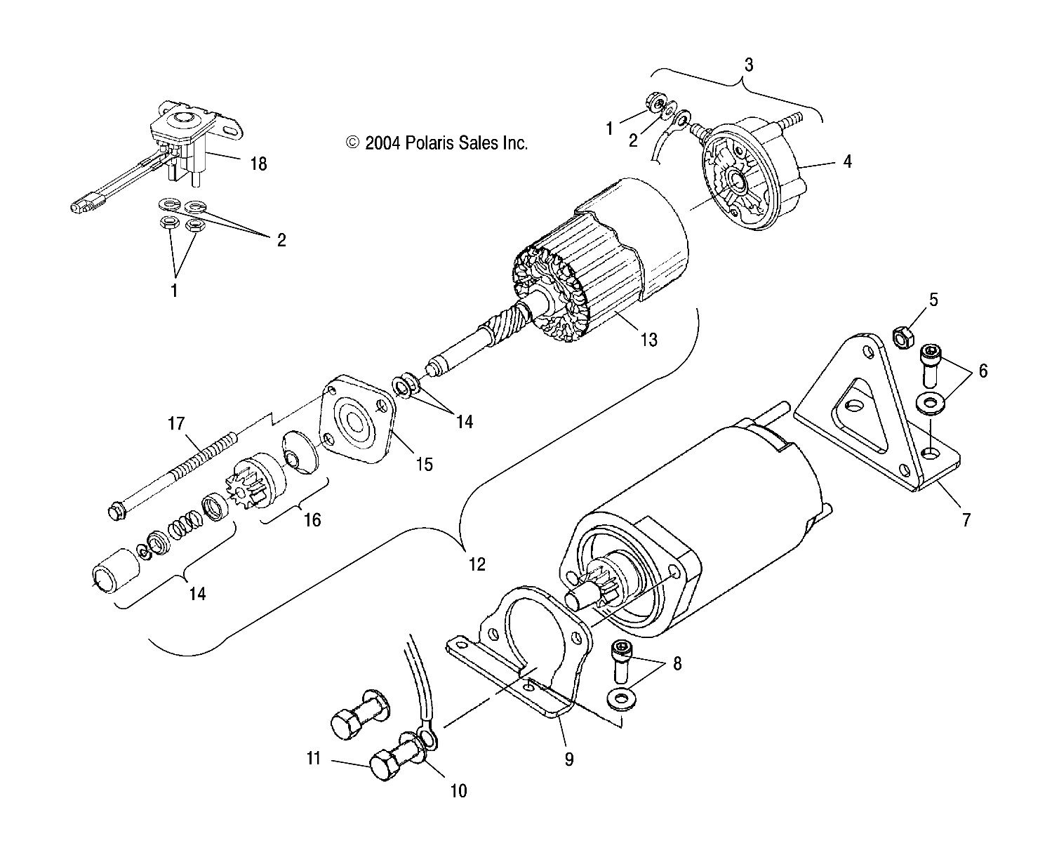 STARTING MOTOR - S05ND4BS (4992649264D04)