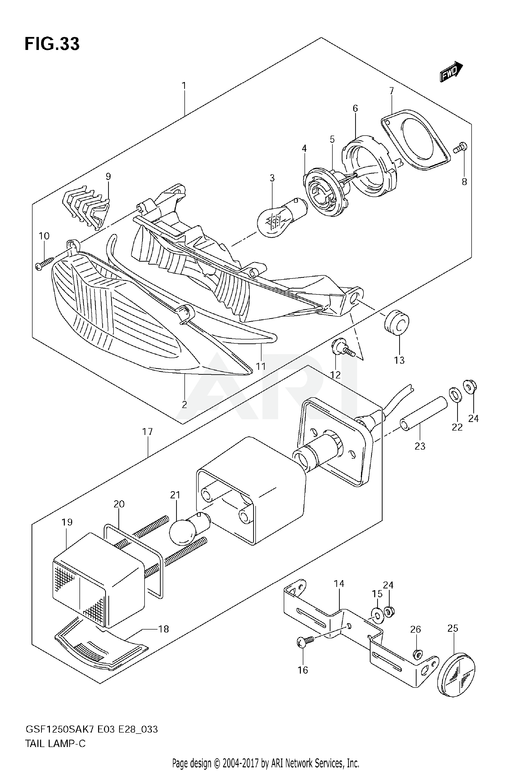 REAR COMBINATION LAMP