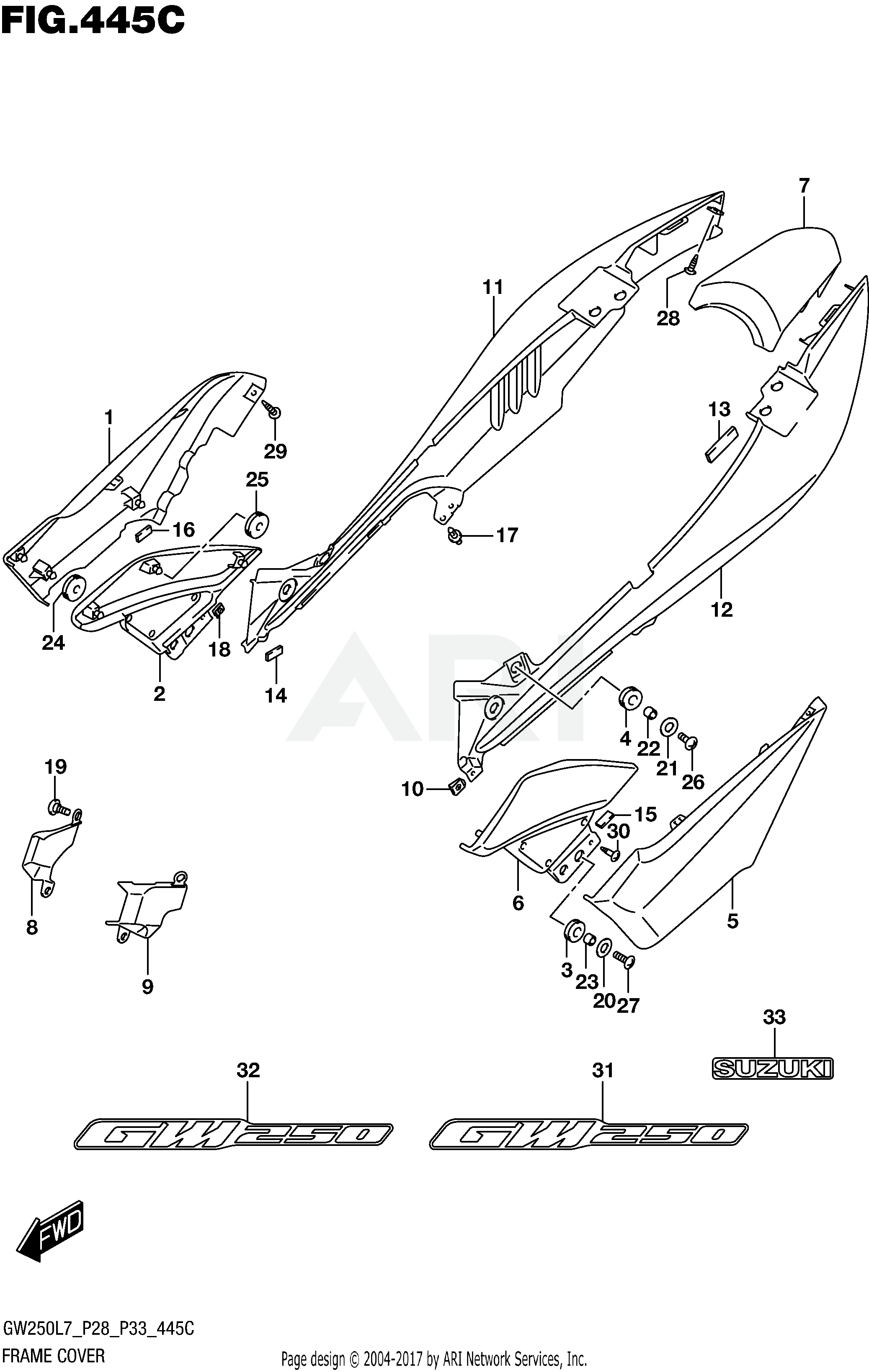 FRAME COVER (GW250L7 P33)