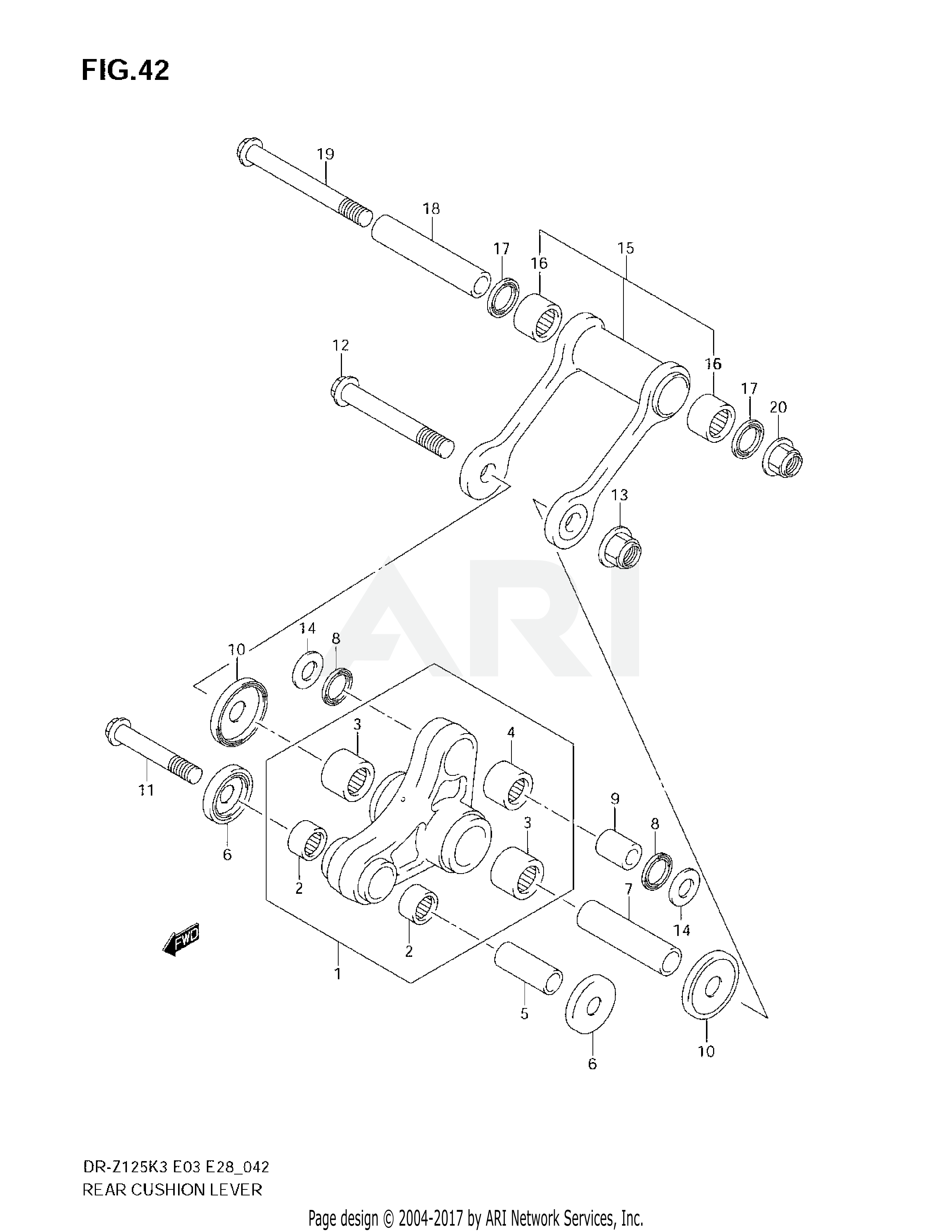 REAR CUSHION LEVER