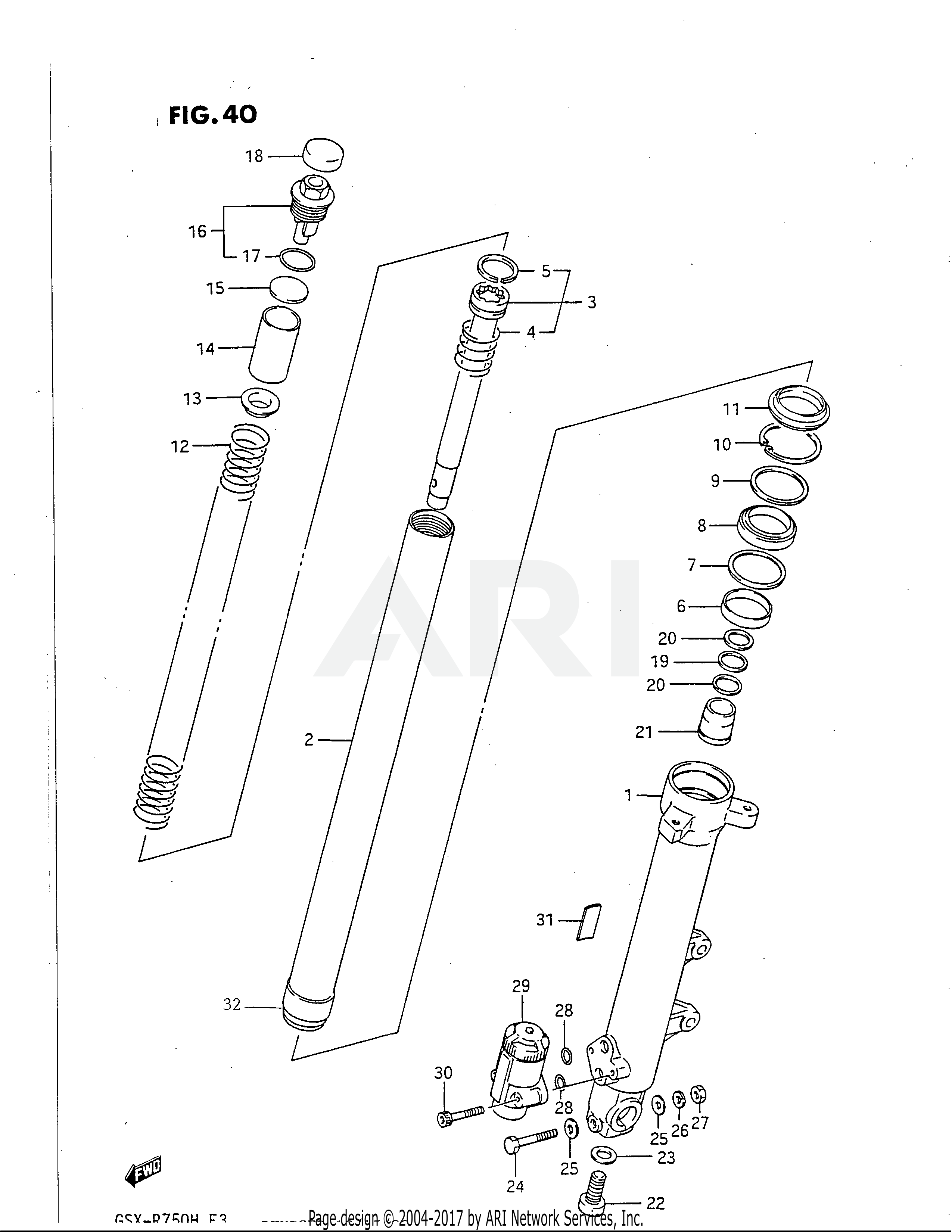 FRONT RH DAMPER