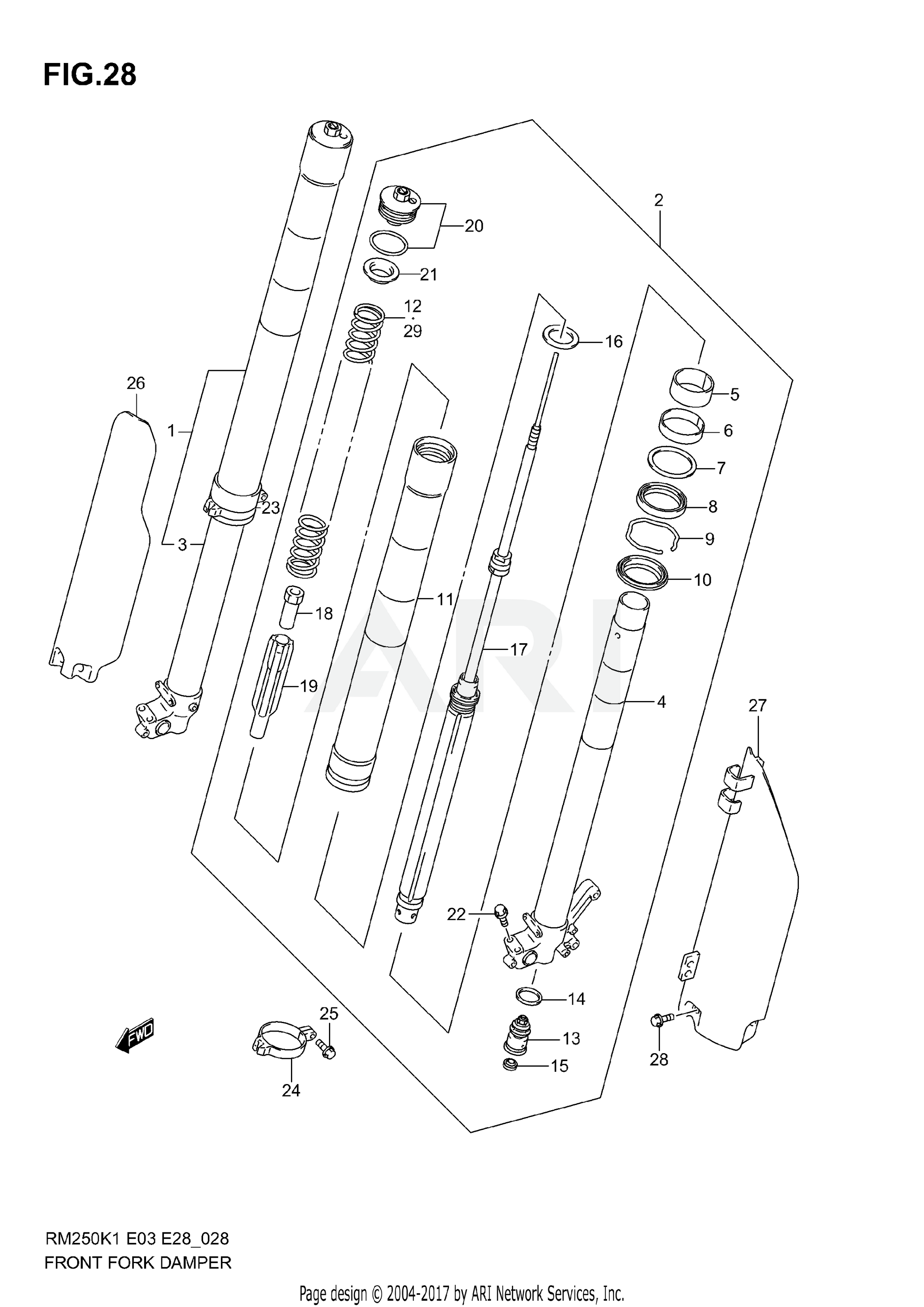 FRONT DAMPER (MODEL K1)