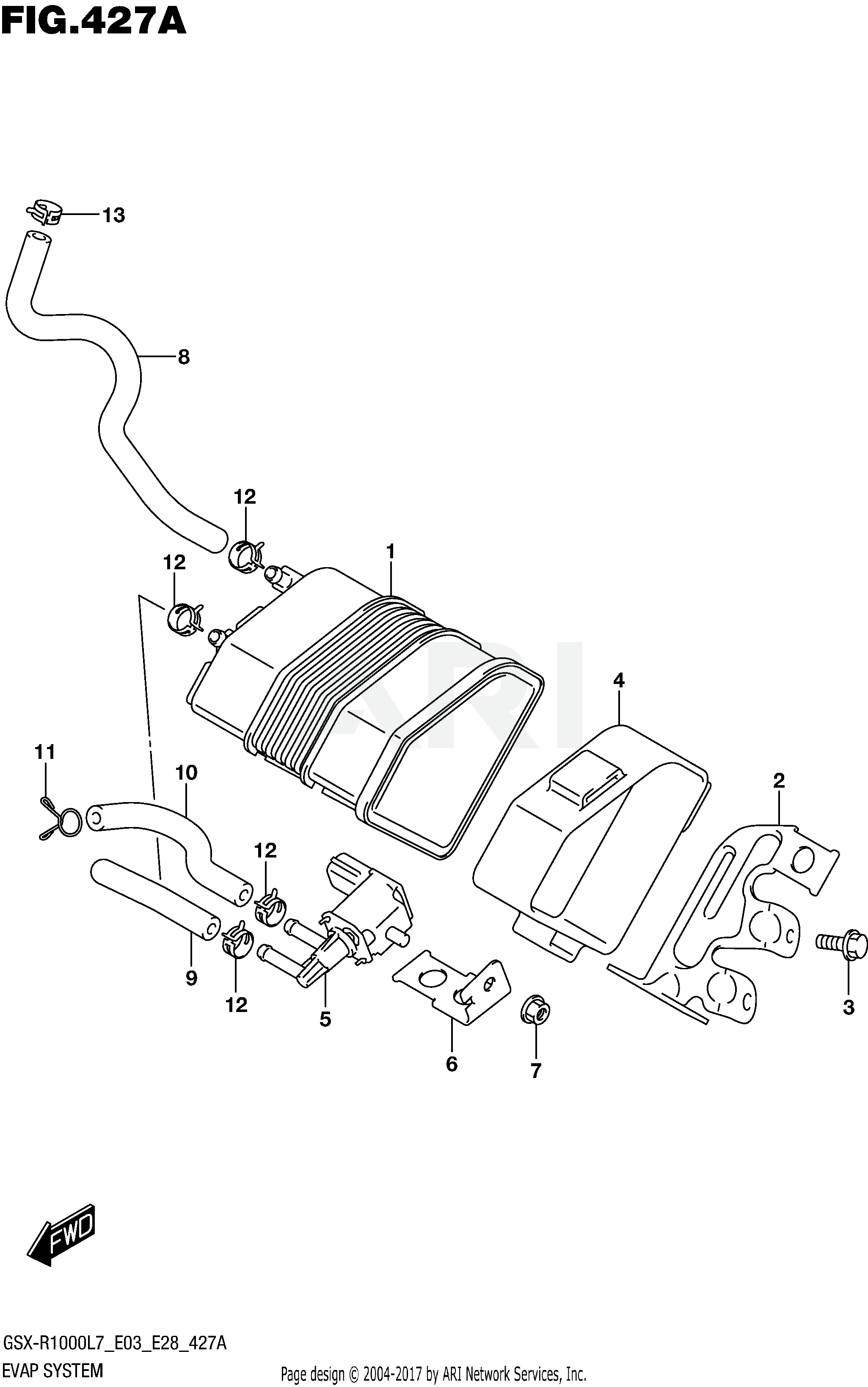 EVAP SYSTEM (GSX-R1000L7 E33)