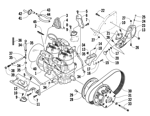 ENGINE AND RELATED PARTS