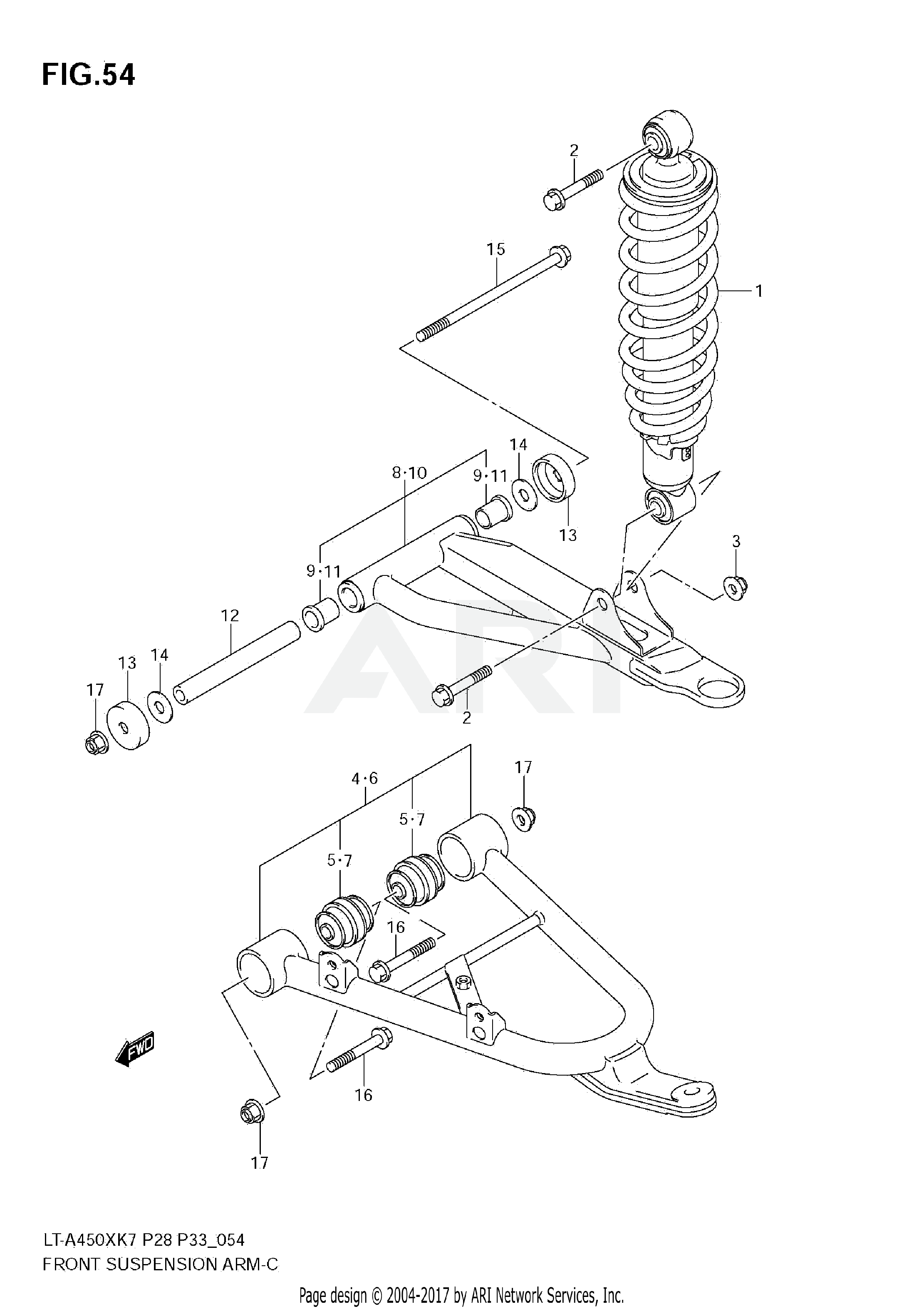 FRONT SUSPENSION ARM (MODEL K7)