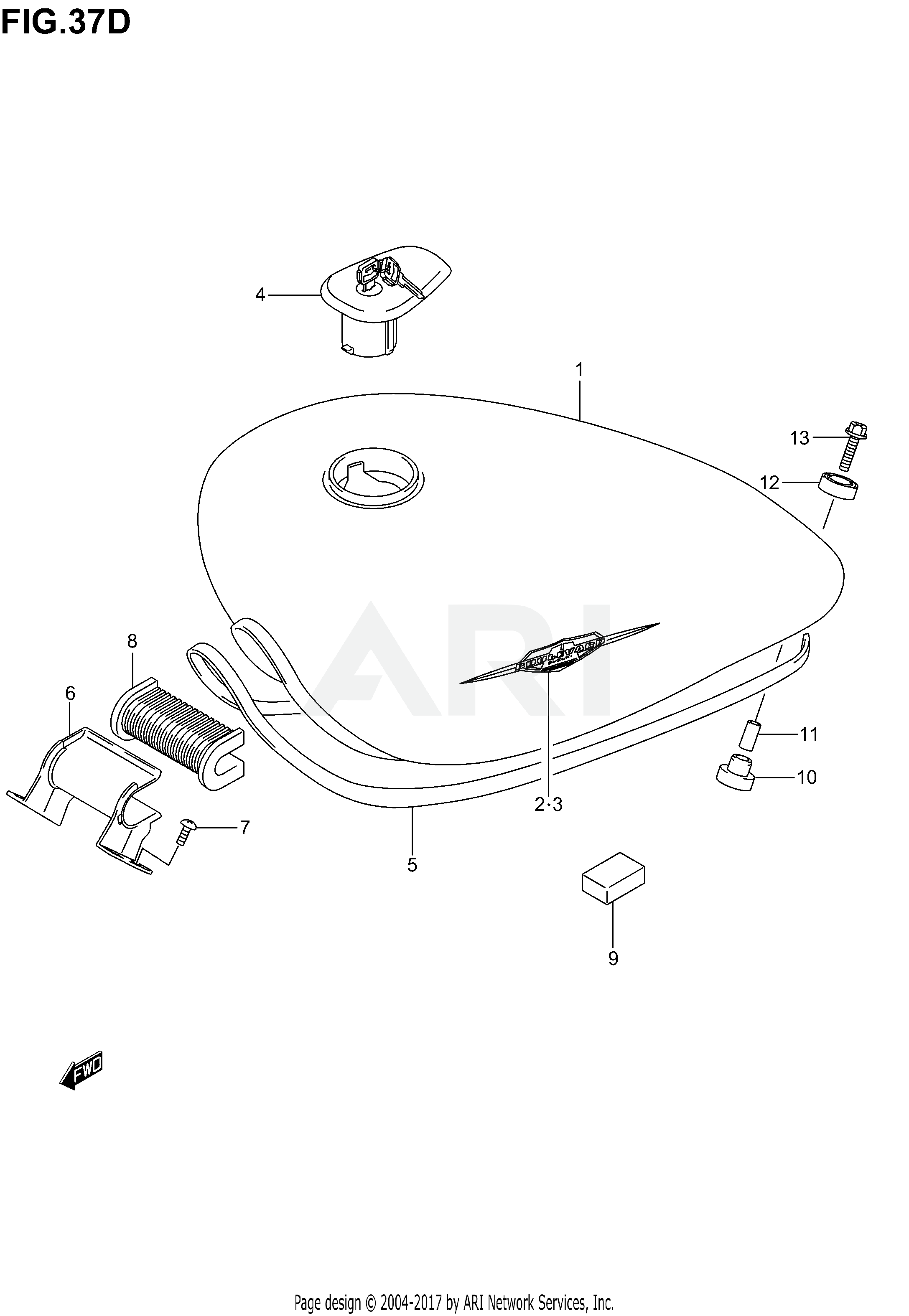 FUEL TANK (MODEL K5)