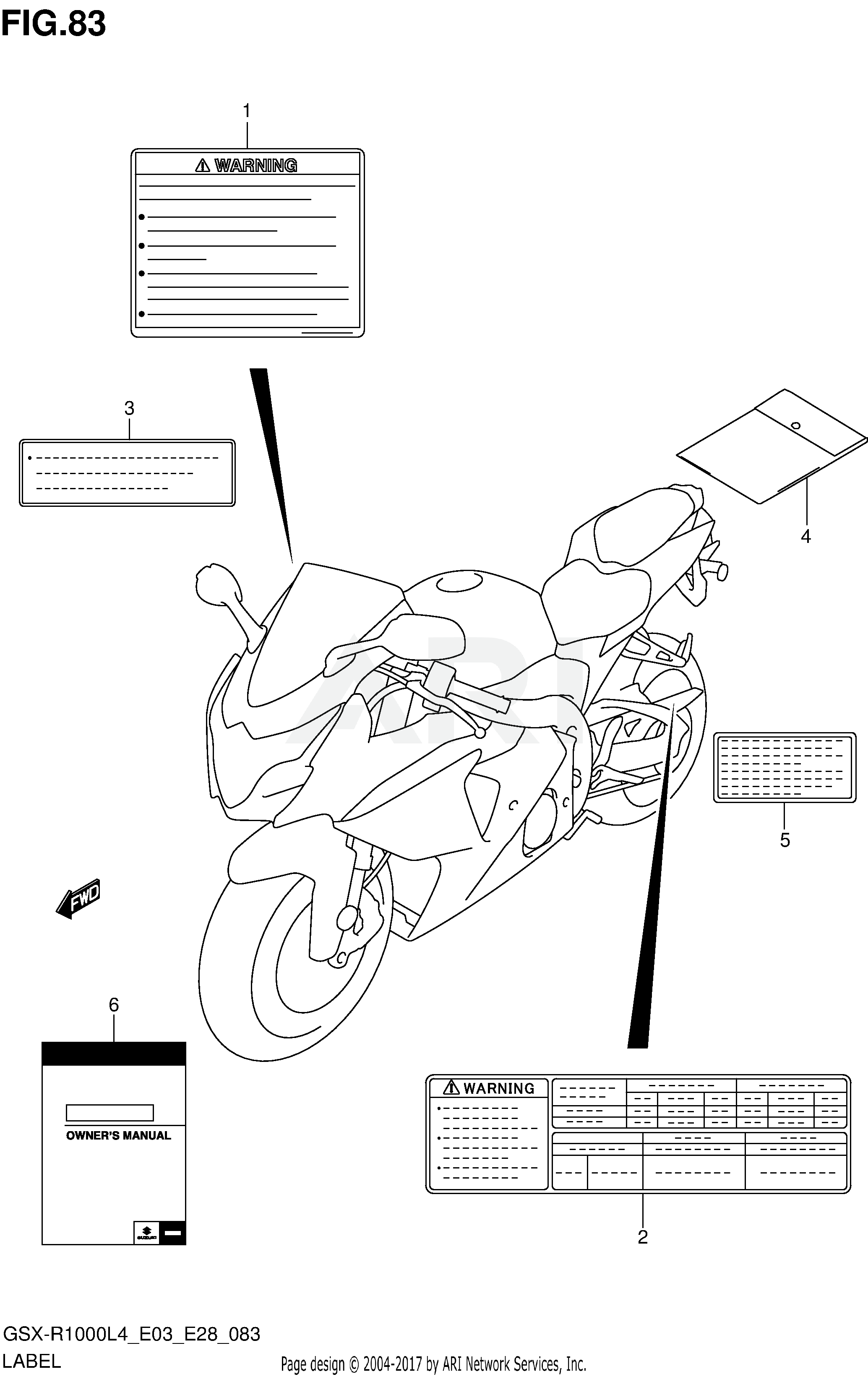 LABEL (GSX-R1000L4 E33)